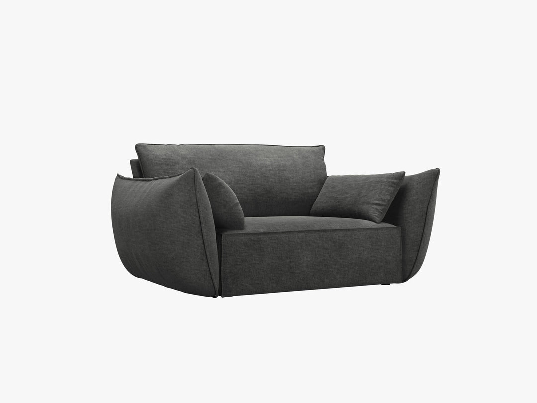 Micadoni Sessel Kaelle 1-Sitzer Chenille Over The Horizon Dunkelgrau