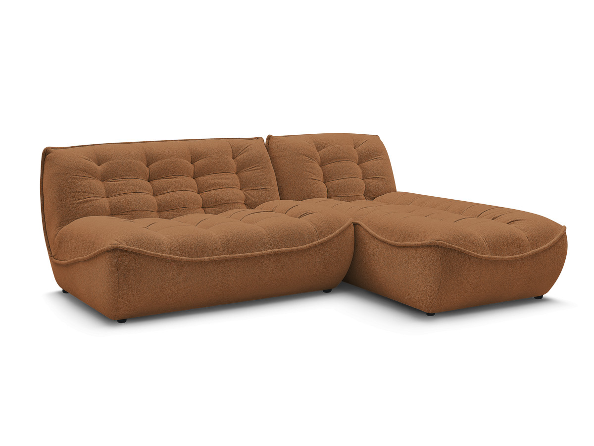 Bobochic Serena Ecksofa Melange-Stoff Orange