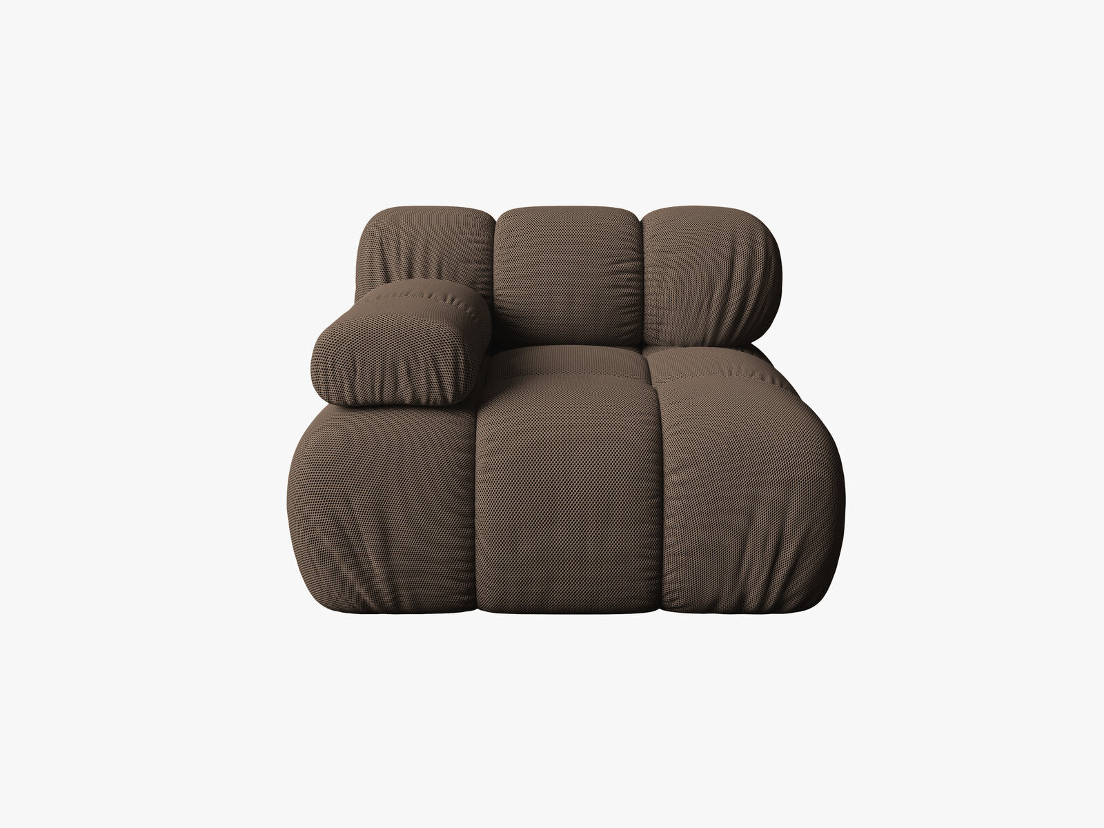 Micadoni Eckmodul Bellis Links 3D-Stoff Sonic Braun
