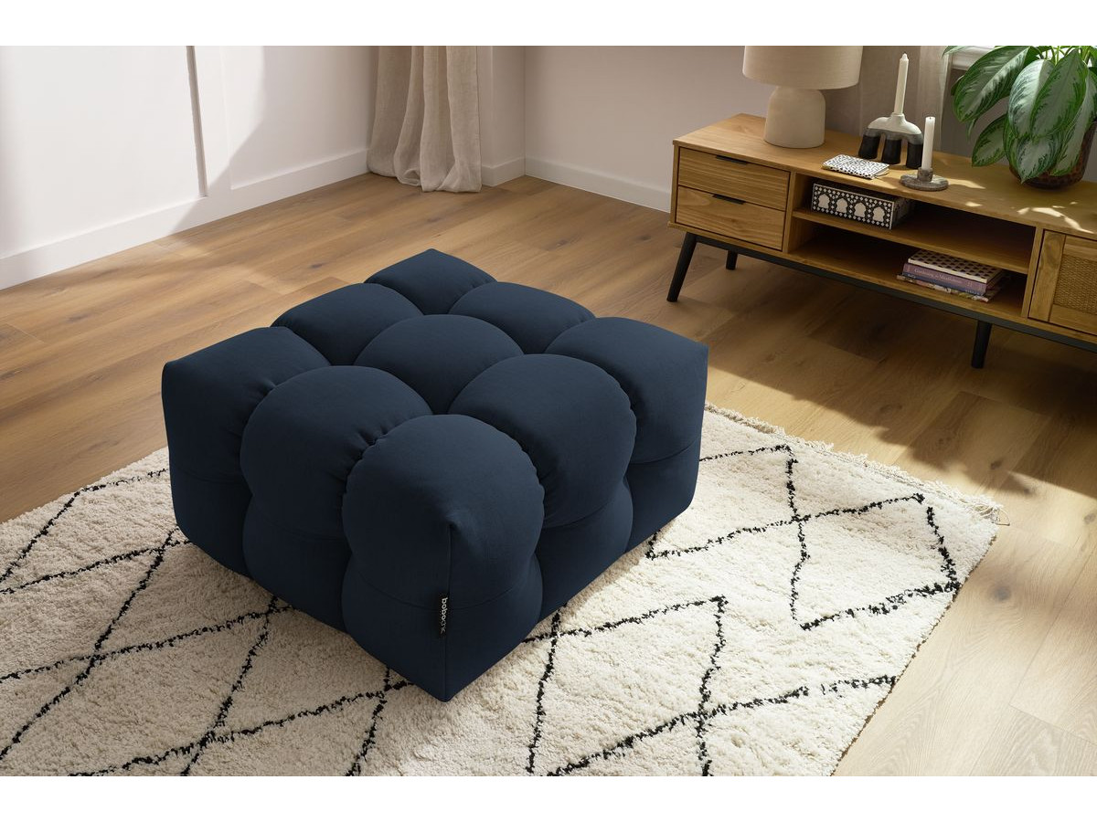 Bobochic Cloud Pouf Stoff Dunkelblau