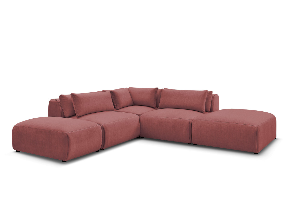 Bobochic Jana Ecksofa Samt Orange