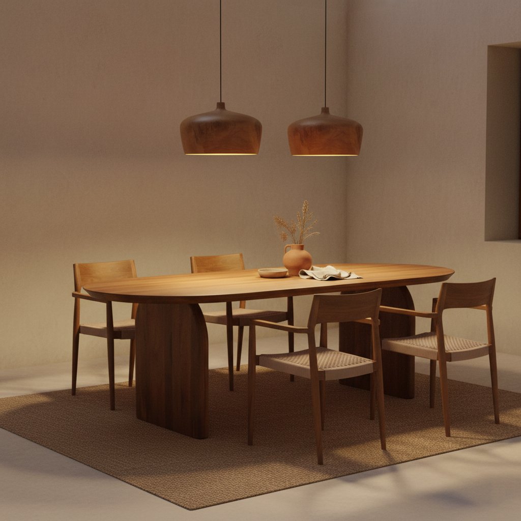 Raw Materials Pendelleuchte Sirocco Dome Teak