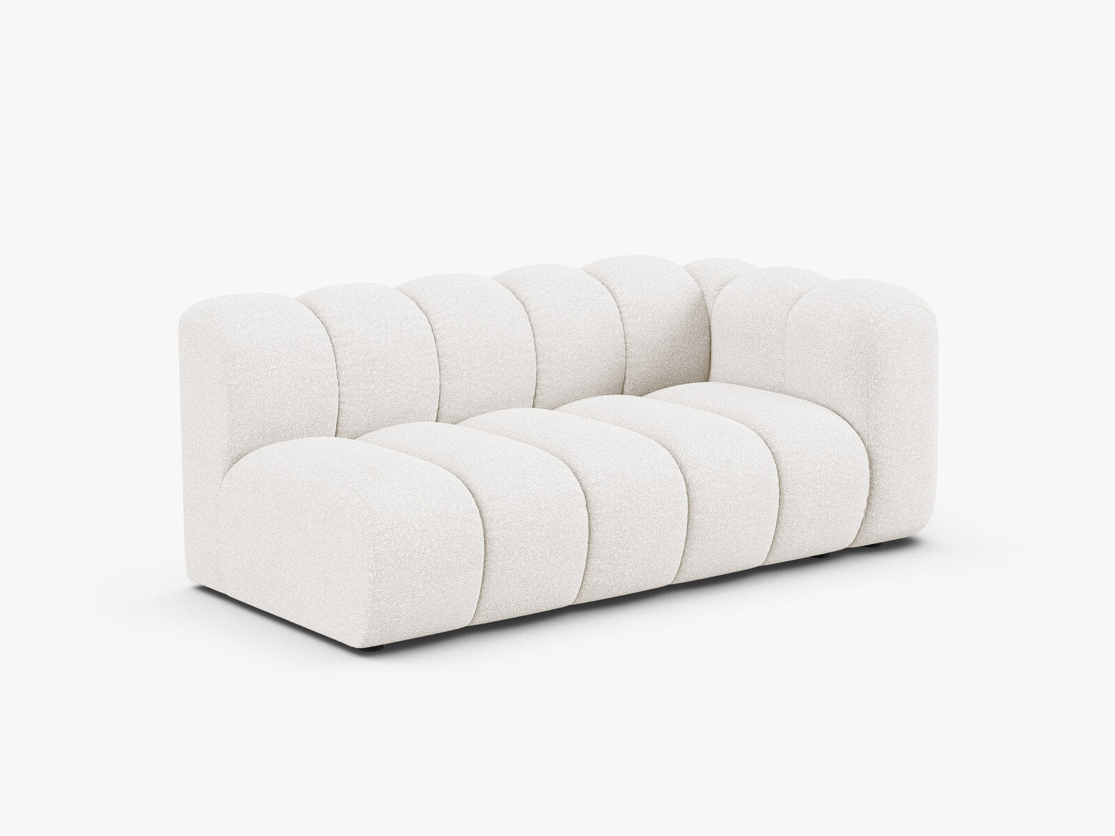 Micadoni Modul Lupine 3-Sitzer Boucle Baloo Weiß Rechts
