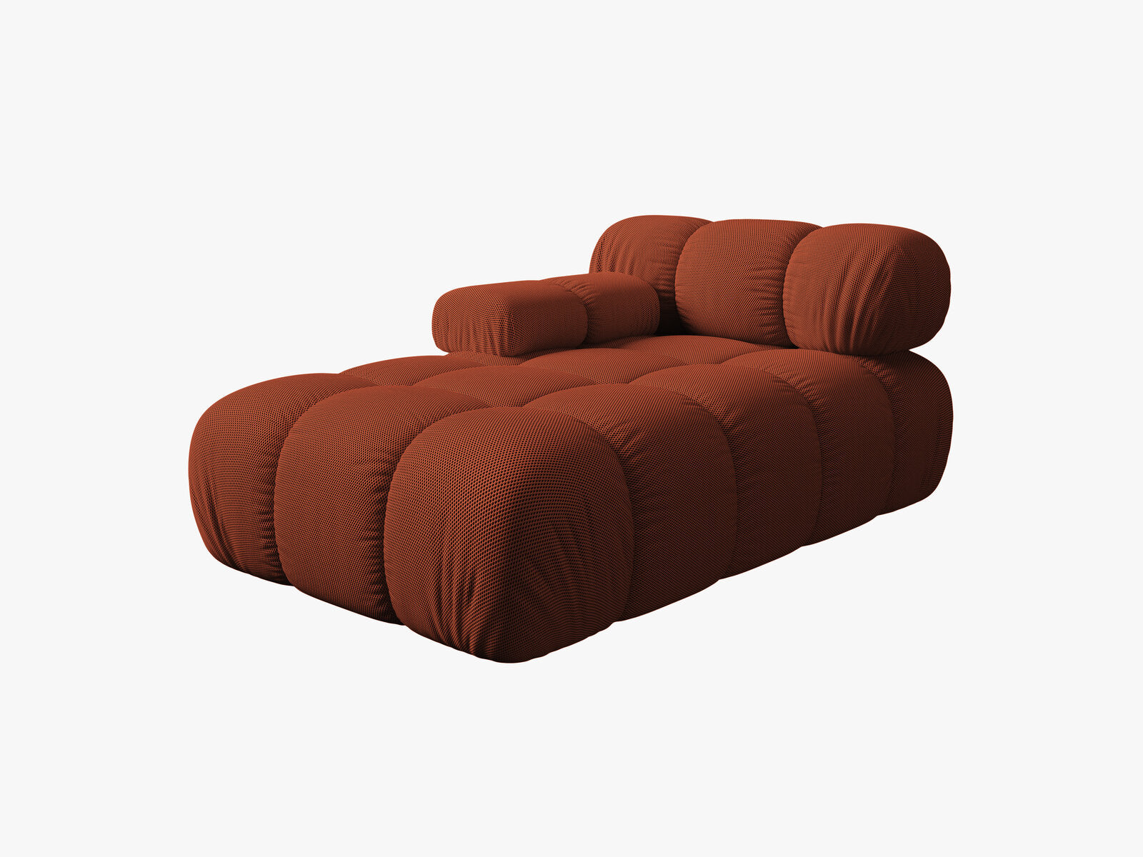 Micadoni Recamiere Bellis Links 3D-Stoff Sonic Ziegel