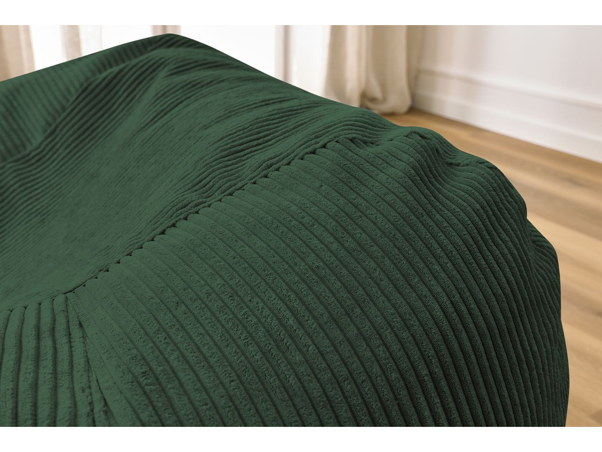 Bobochic Voltaire Pouf 120 × 70 cm Cordsamt Grün