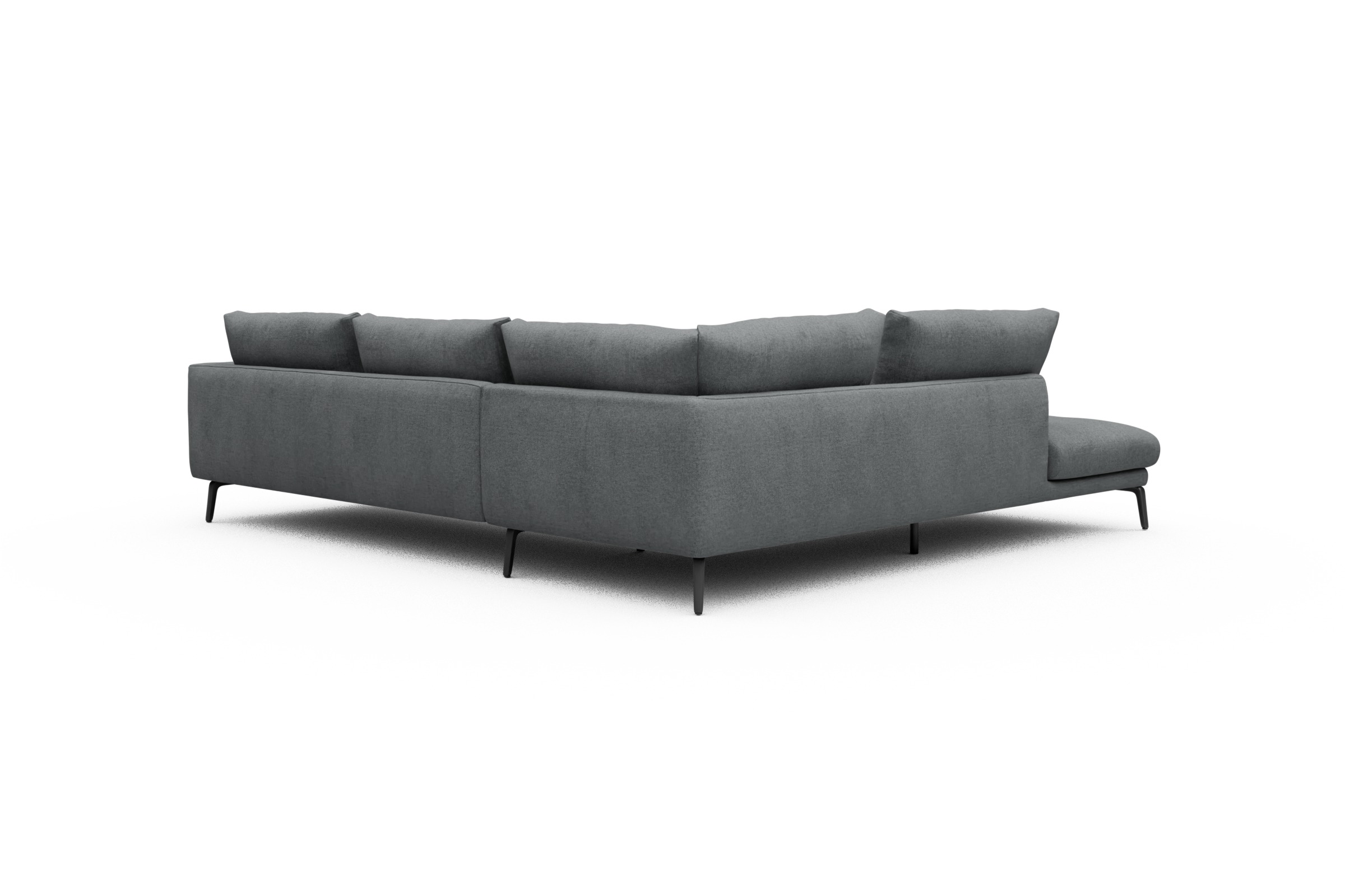 Ecksofa Karl Relax-Ecke links mit 2,5-Sitzer Casone-Gravel-Grey