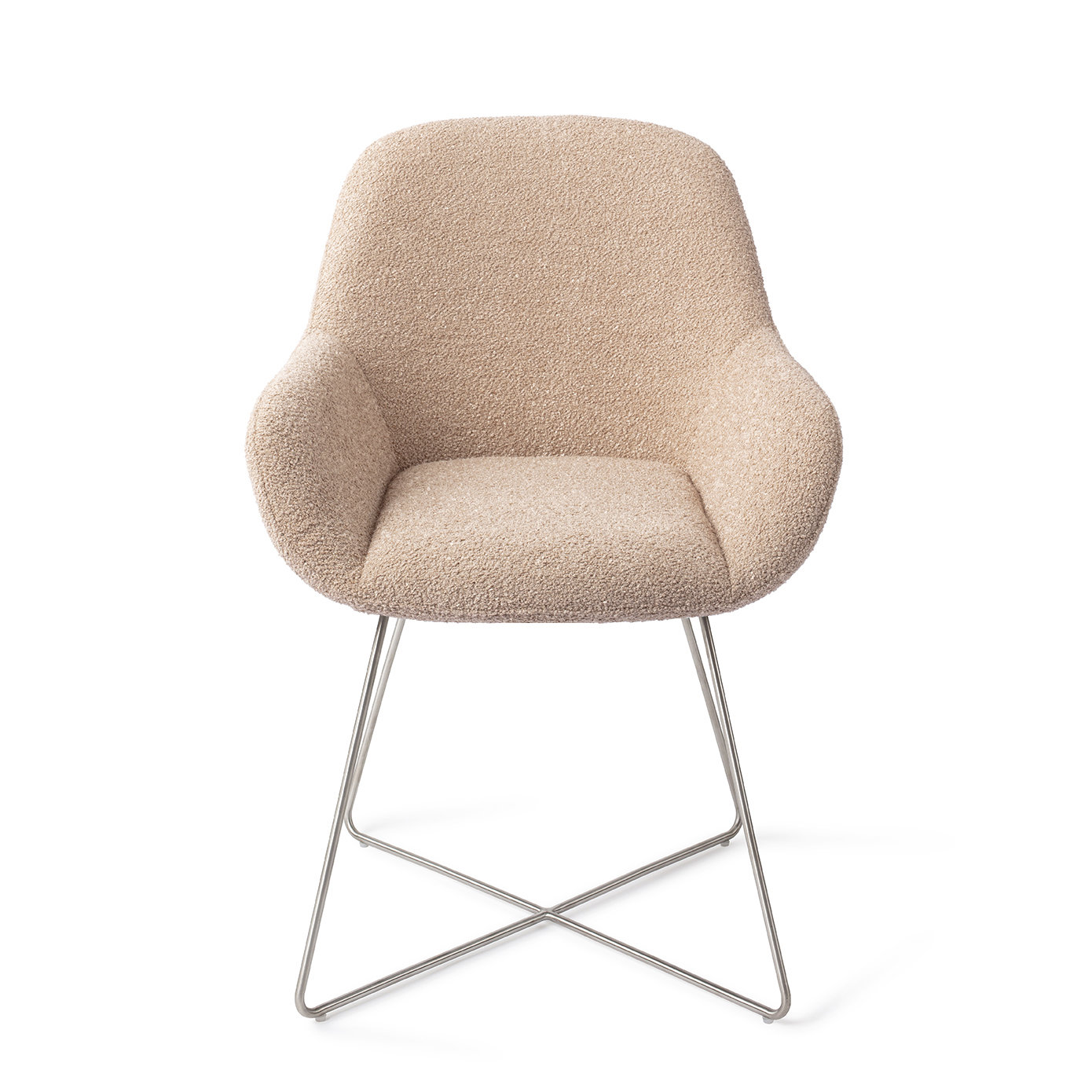 Jesper Home Esszimmerstuhl Kushi Flax Relax Cross Stahl