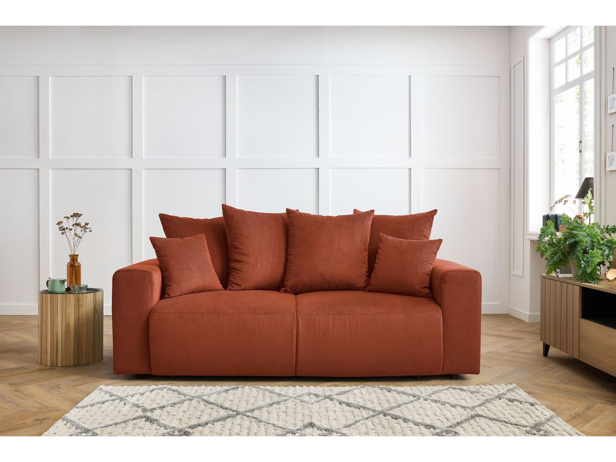 Bobochic Envy Sofa 2-Sitzer Cordsamt Orange