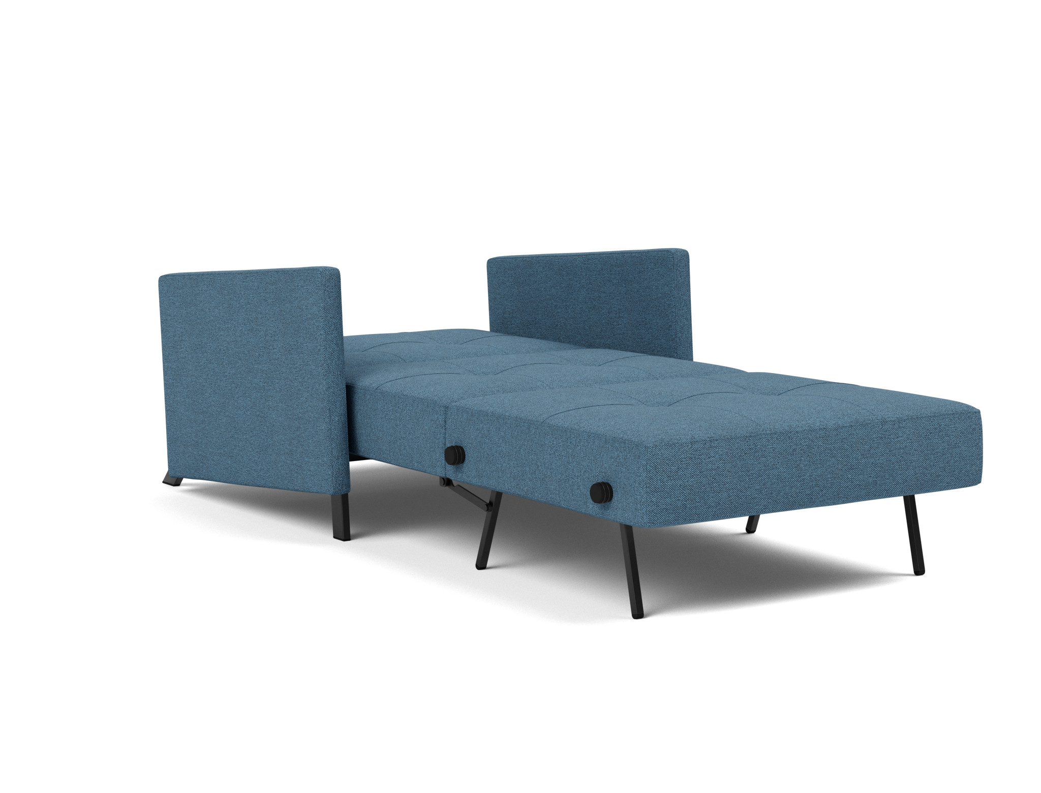Schlafsessel Cubed 90 mit Armlehnen Strukturierter Stoff Weda 302-Weda-Blue