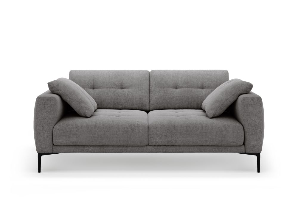 Cosmopolitan Design Sofa Lazio 3-Sitzer Strukturierter Stoff Sorella Grau