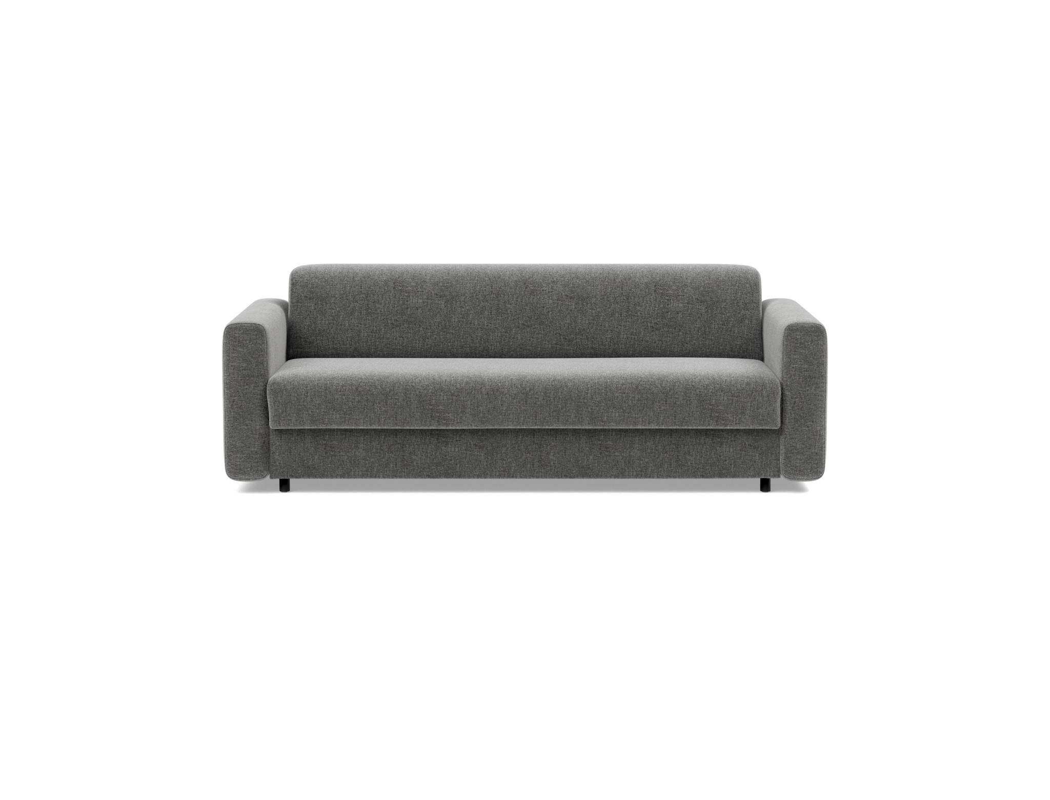 Schlafsofa Killian mit Memory-Matratze 160 Strukturierter Stoff Twist 563-Charcoal