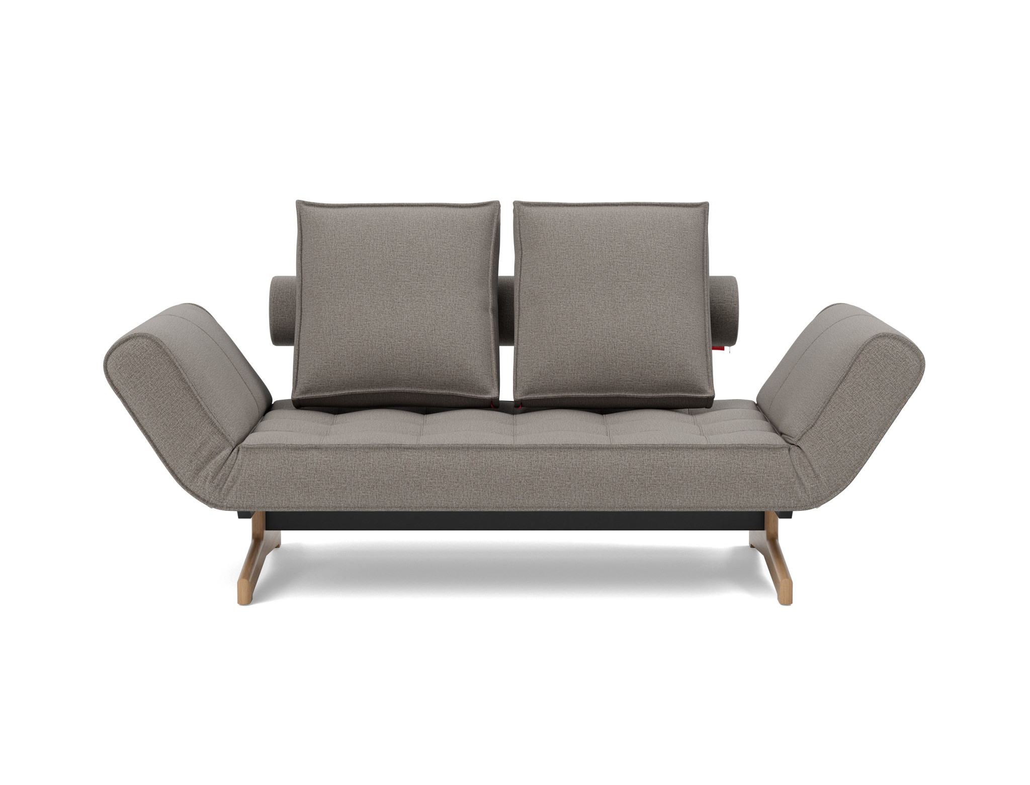 Tagesbett Ghia Flachgewebe Mixed Dance 521-Grey Beine Eiche
