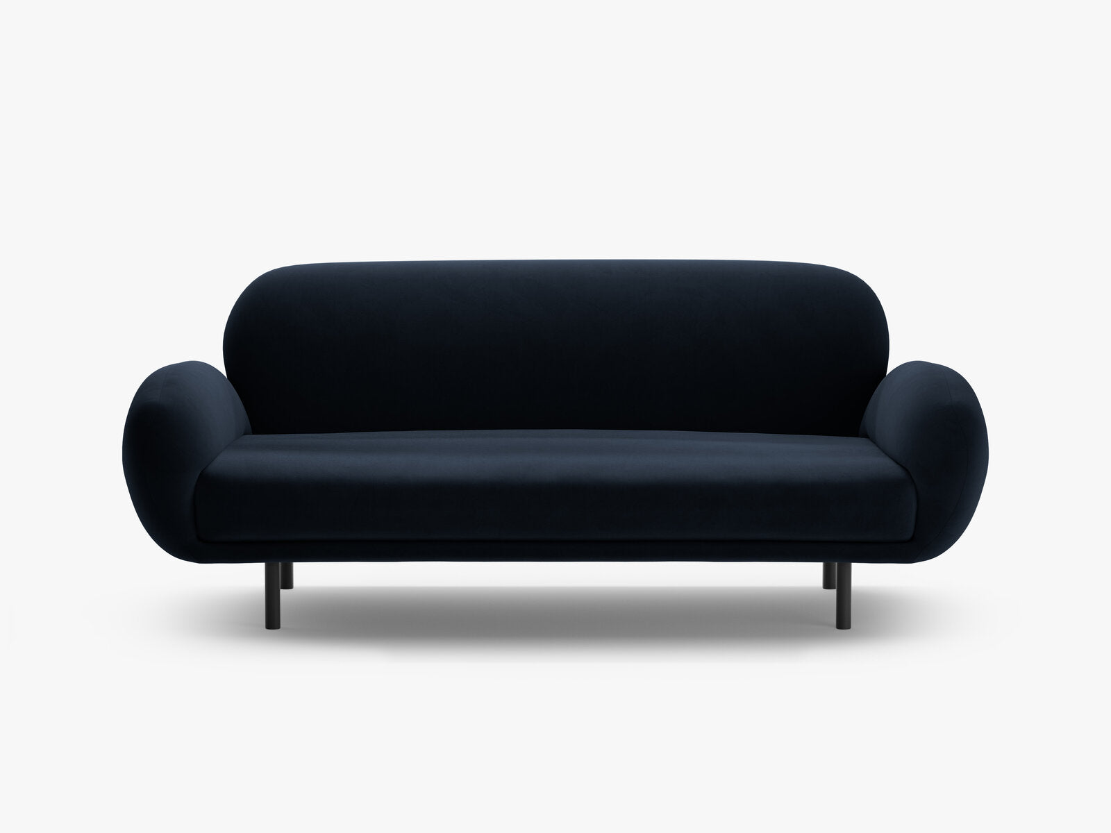 Micadoni Sofa Poppy 2-Sitzer große Version Samt Casino Königsblau