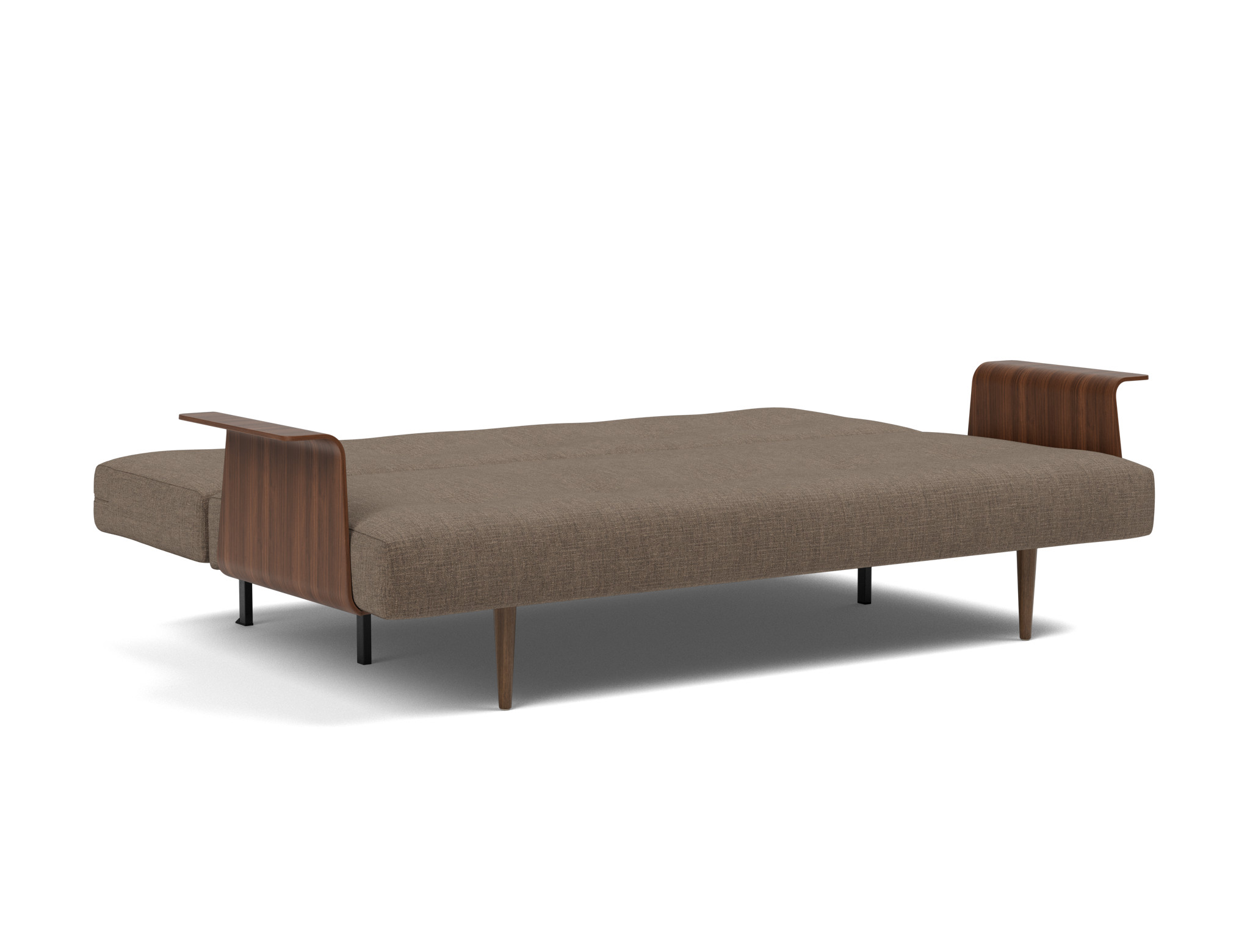 Schlafsofa Recast mit Armlehnen Chenille Esina 411-Cedar-Brown