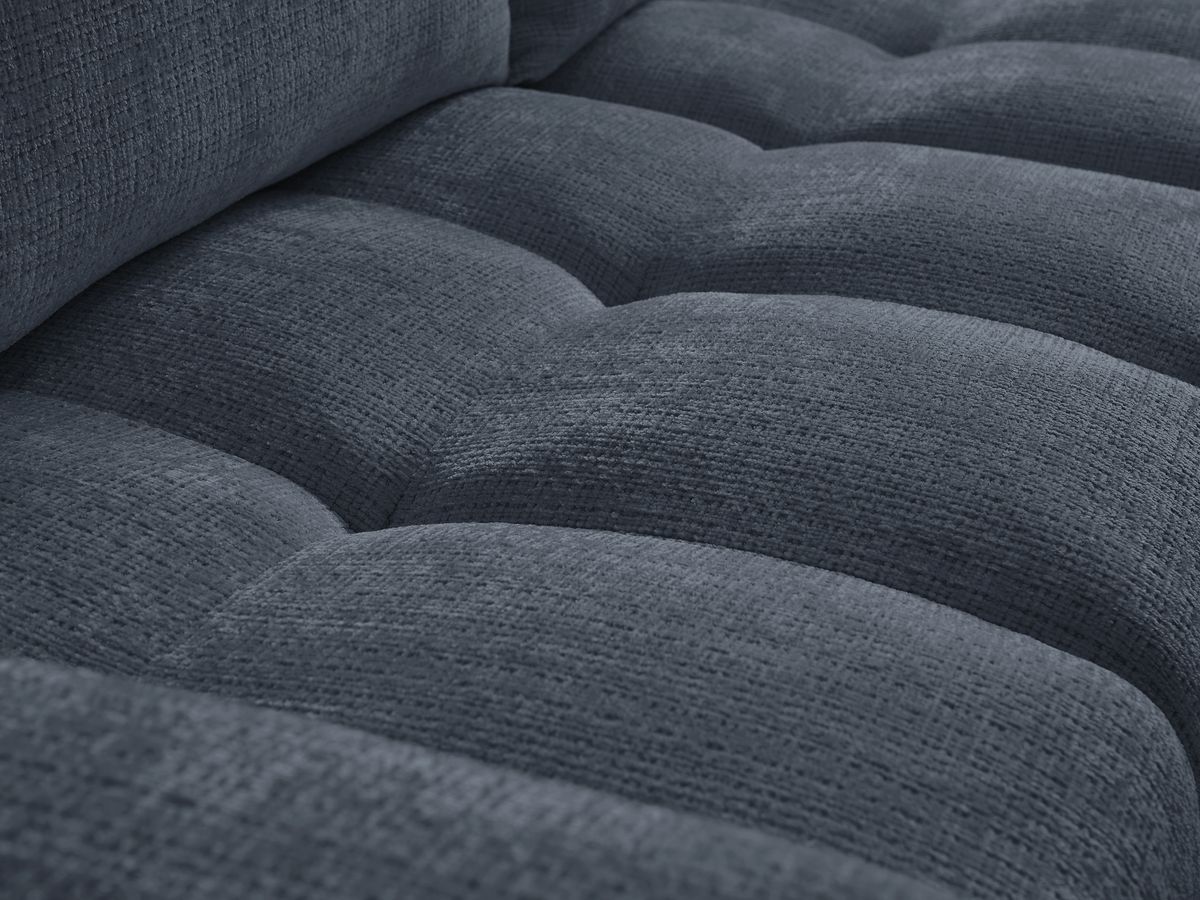 Bobochic Anakin Ecksofa, 2 Kissen Strukturstoff Dunkelblau