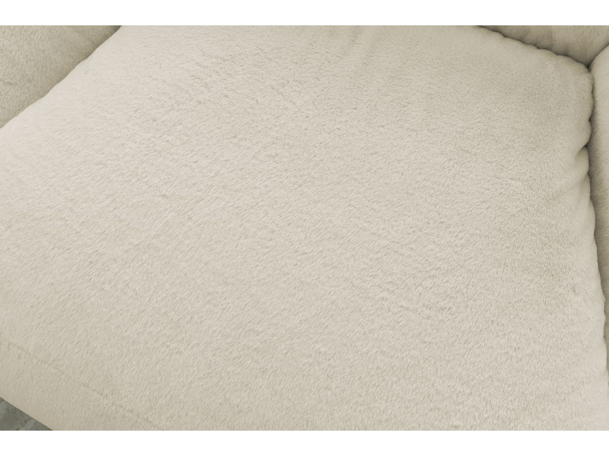 Bobochic Lilibet Pouf Kunstfell Weiß