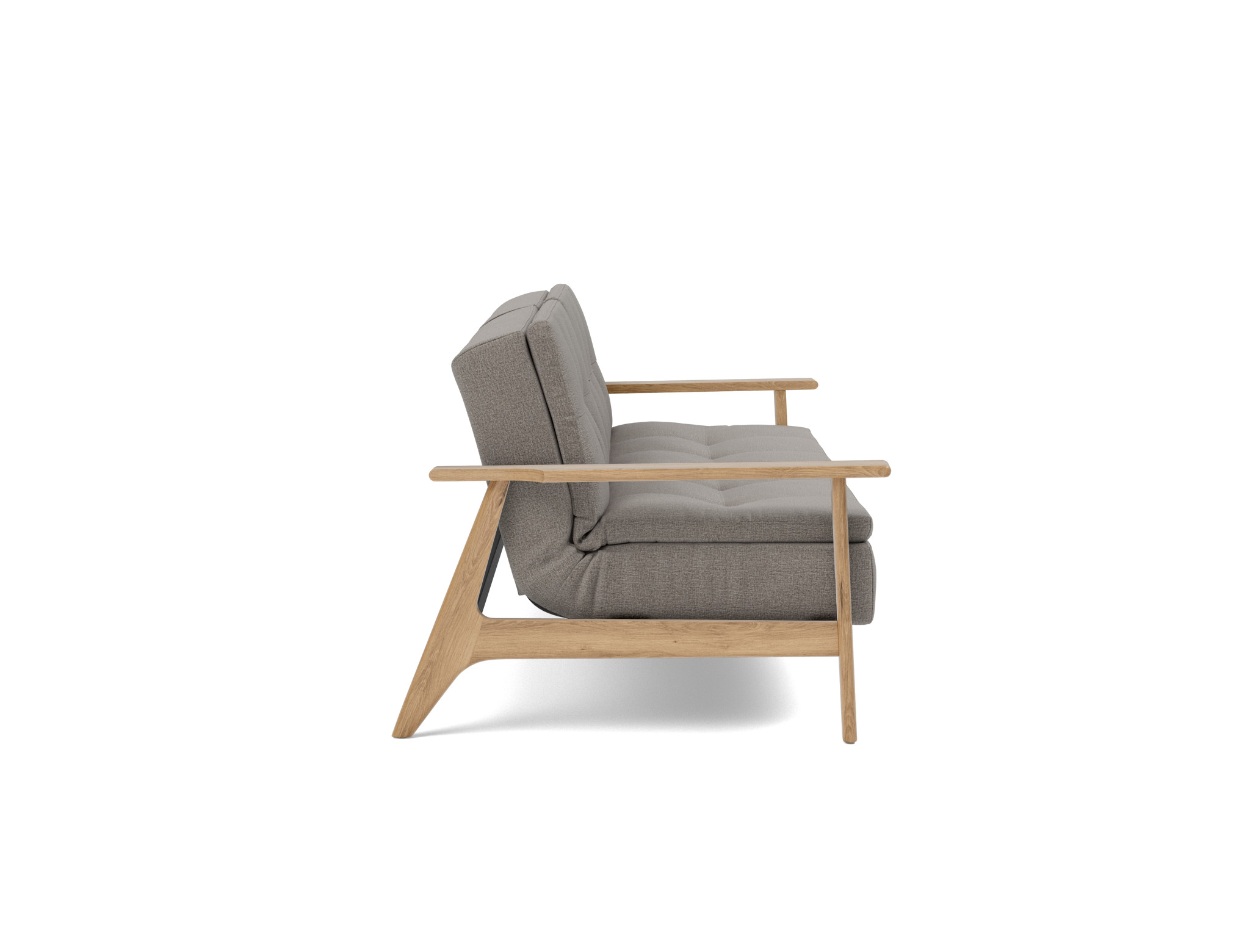Schlafsofa Dublexo Frej Flachgewebe Mixed Dance 521-Grey