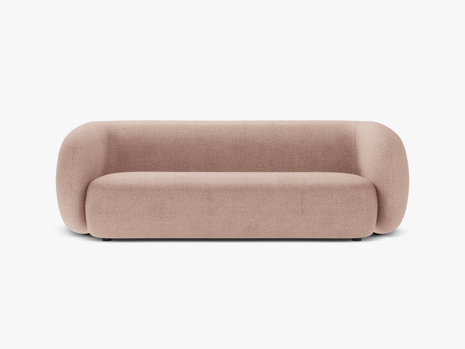 Micadoni Sofa Kate 3-Sitzer Boucle Puderrosa