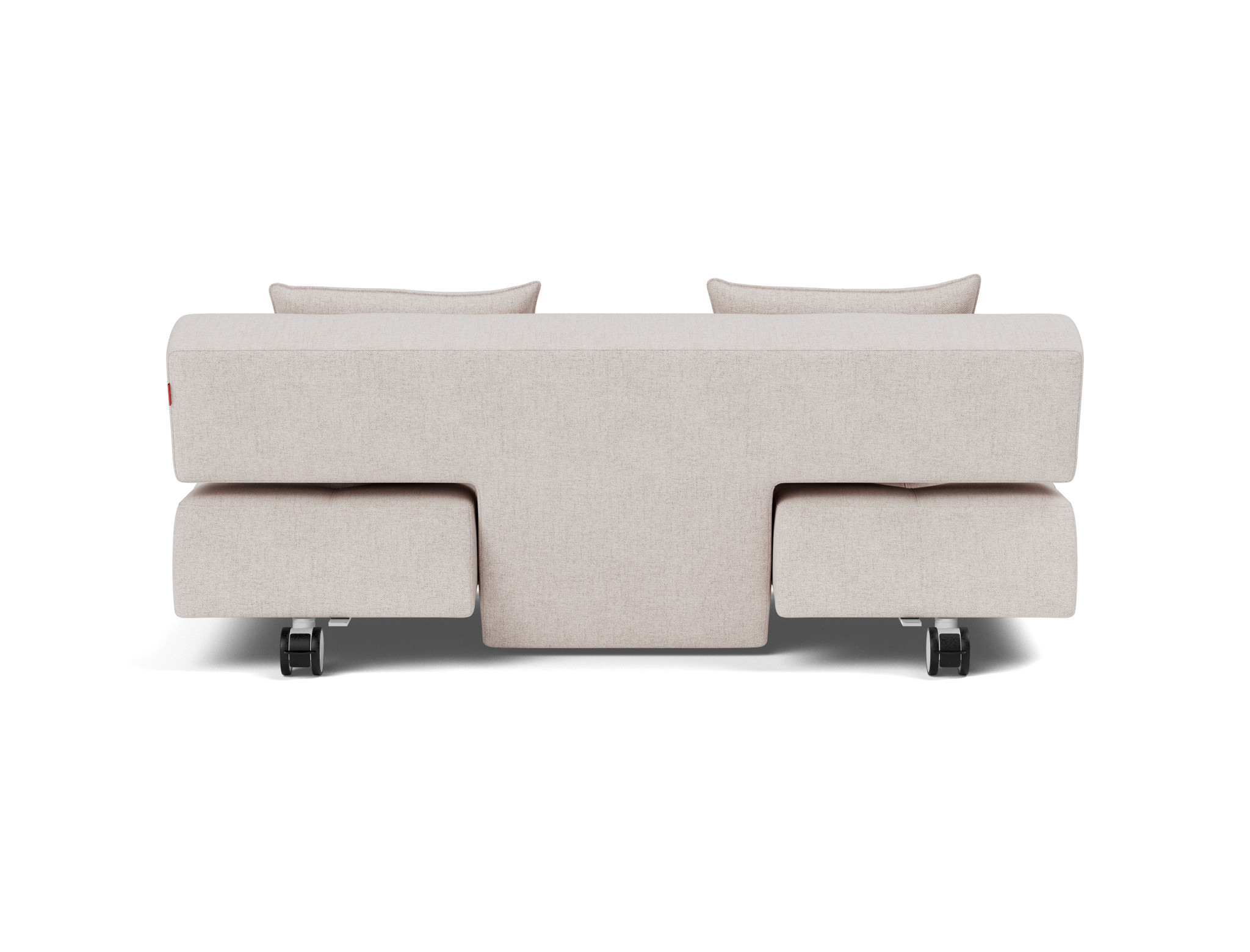 Schlafsofa Long Horn D.E.L. Strukturierter Stoff Weda 300-Weda-Sand