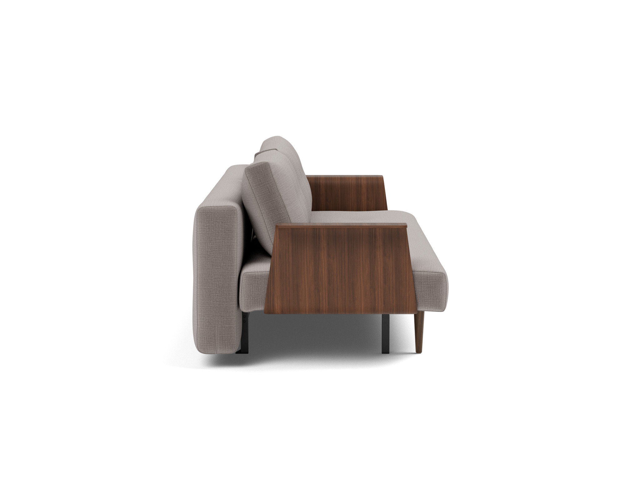 Schlafsofa Recast mit Armlehnen Chenille Esina 418-Truffle