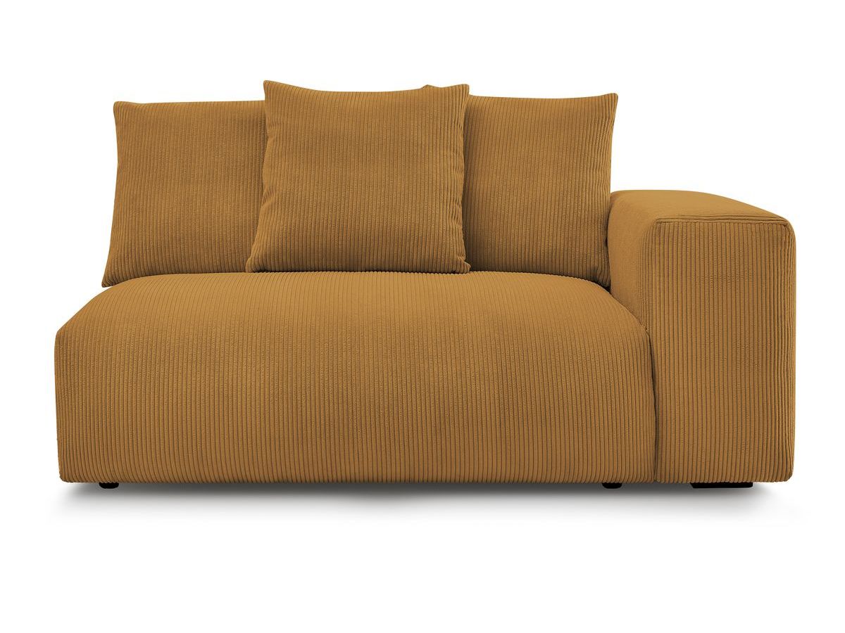 Bobochic Voltaire Sofamodul 2-Sitzer 178 × 100 cm Cordsamt Gelb Ecke rechts