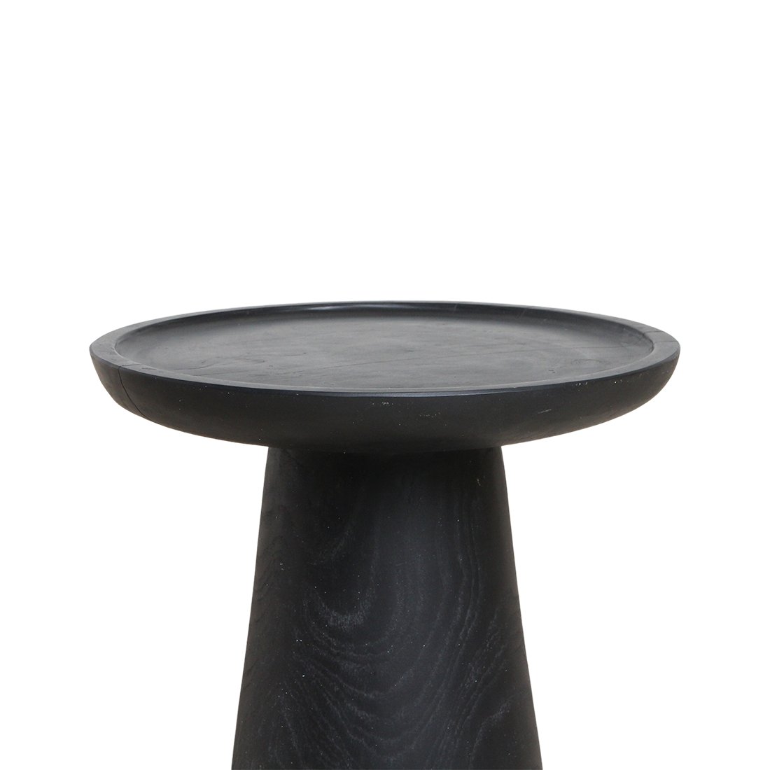 Raw Materials Nero Beistelltisch aus Teakholz Dusk schwarz