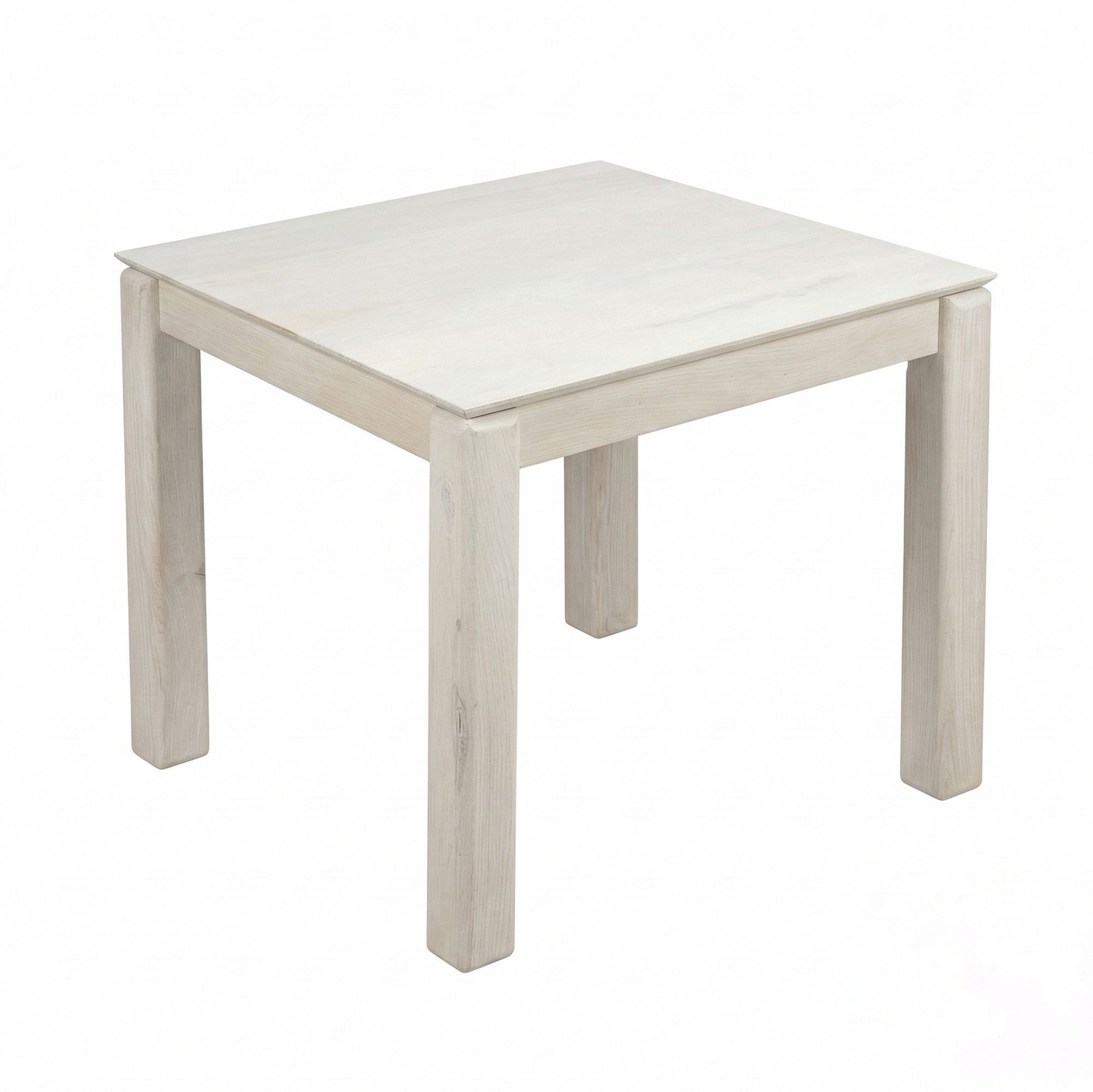Esstisch Romedal Mango Massivholz Weiß 80 × 80 × 75 cm