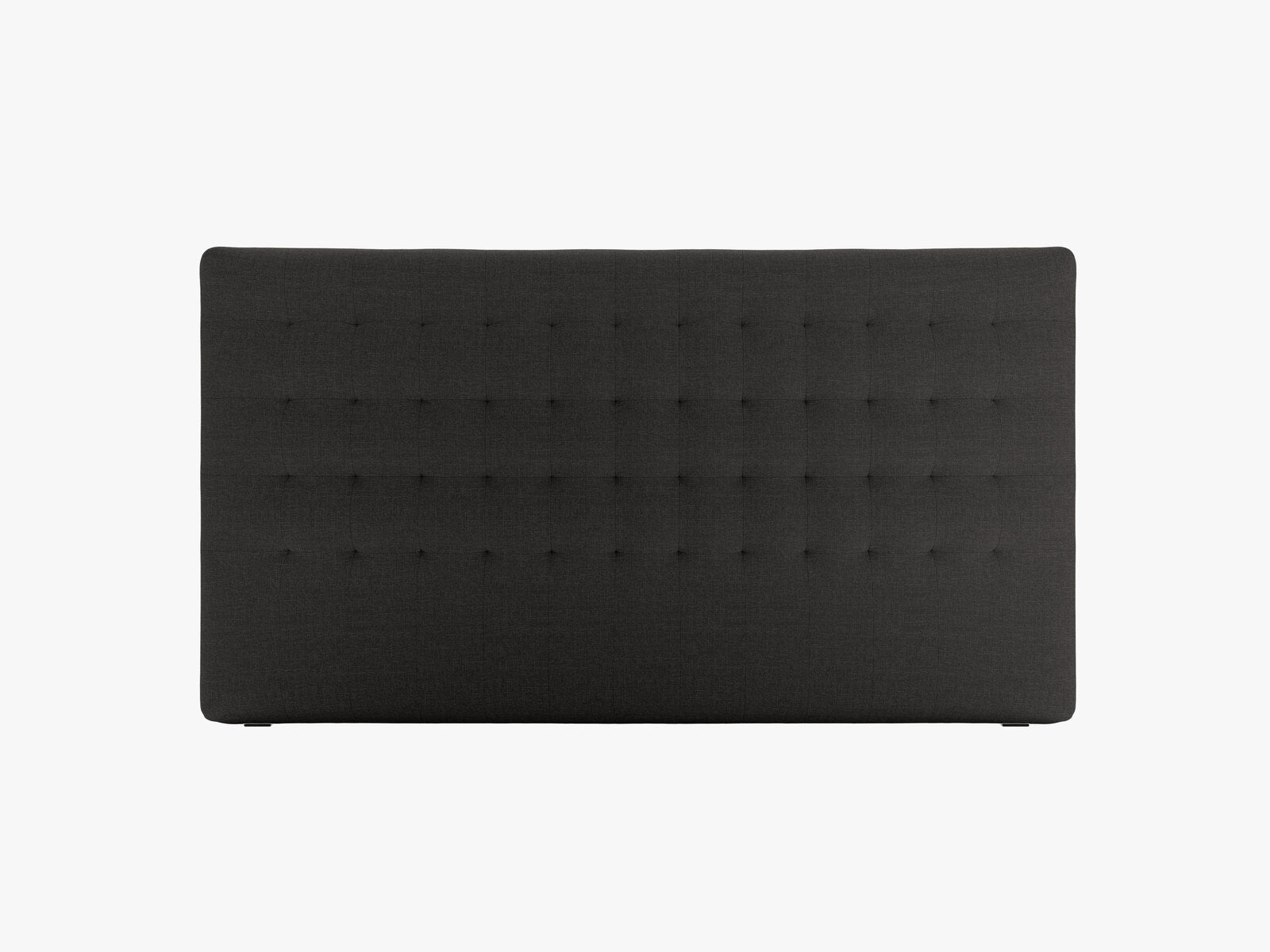 Micadoni Nova Samtiger Kopfteil 120 cm (H 95 cm) Strukturierter Stoff Liberty Schwarz 180x95
