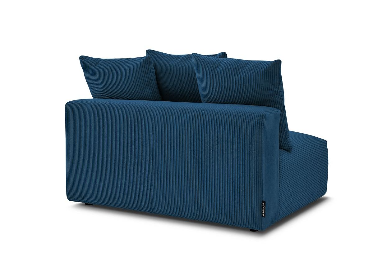 Bobochic Voltaire Sofamodul 2-Sitzer 142 × 100 cm Cordsamt Dunkelblau