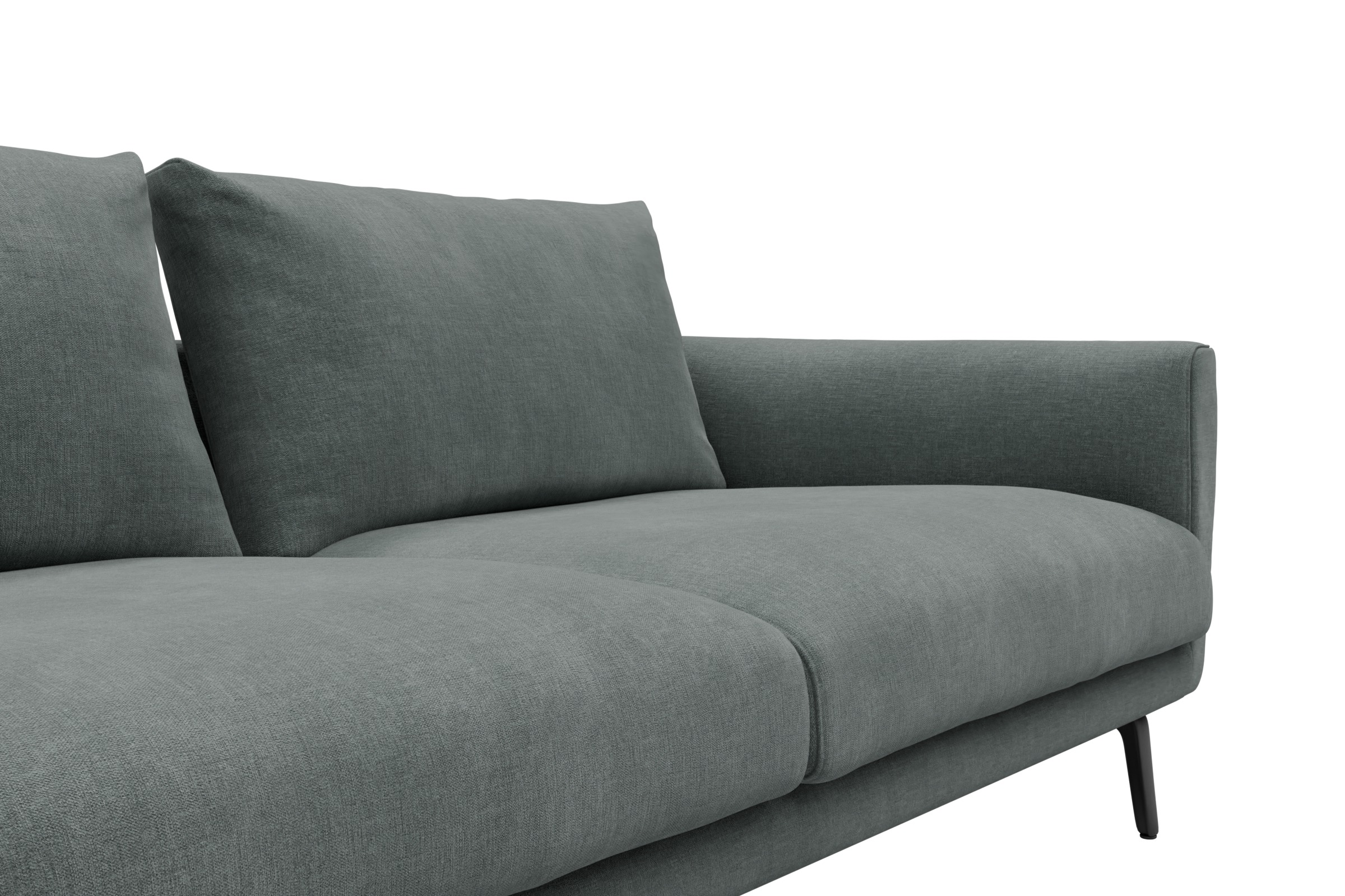 Sofa Karl 2-5-Sitzer Smooth-Silver-Grey