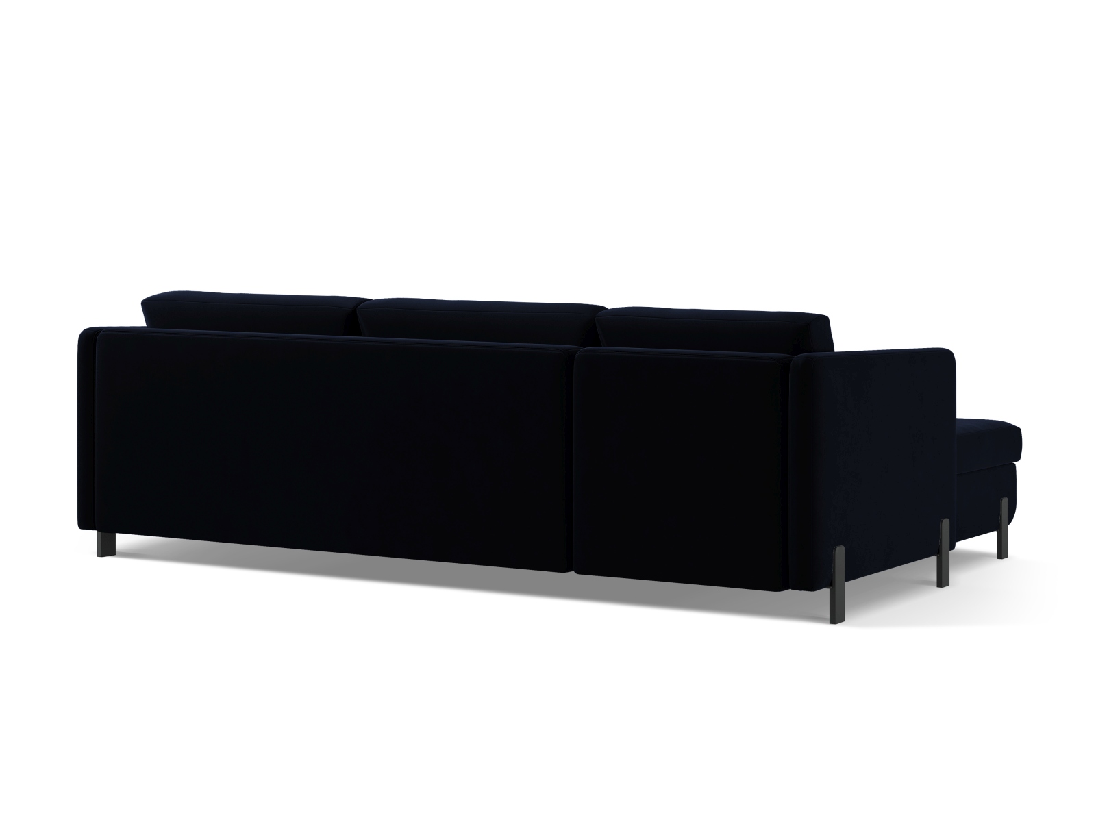 Micadoni Schlaf-Ecksofa Gloria 5-Sitzer Rechts Samt Königsblau 205x160