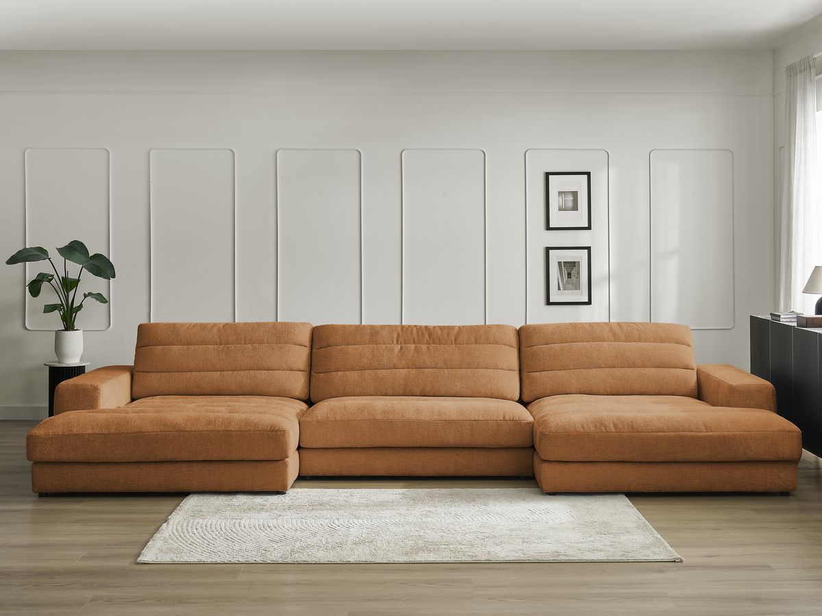 Bobochic Sierra Wohnlandschaft Strukturstoff Orange