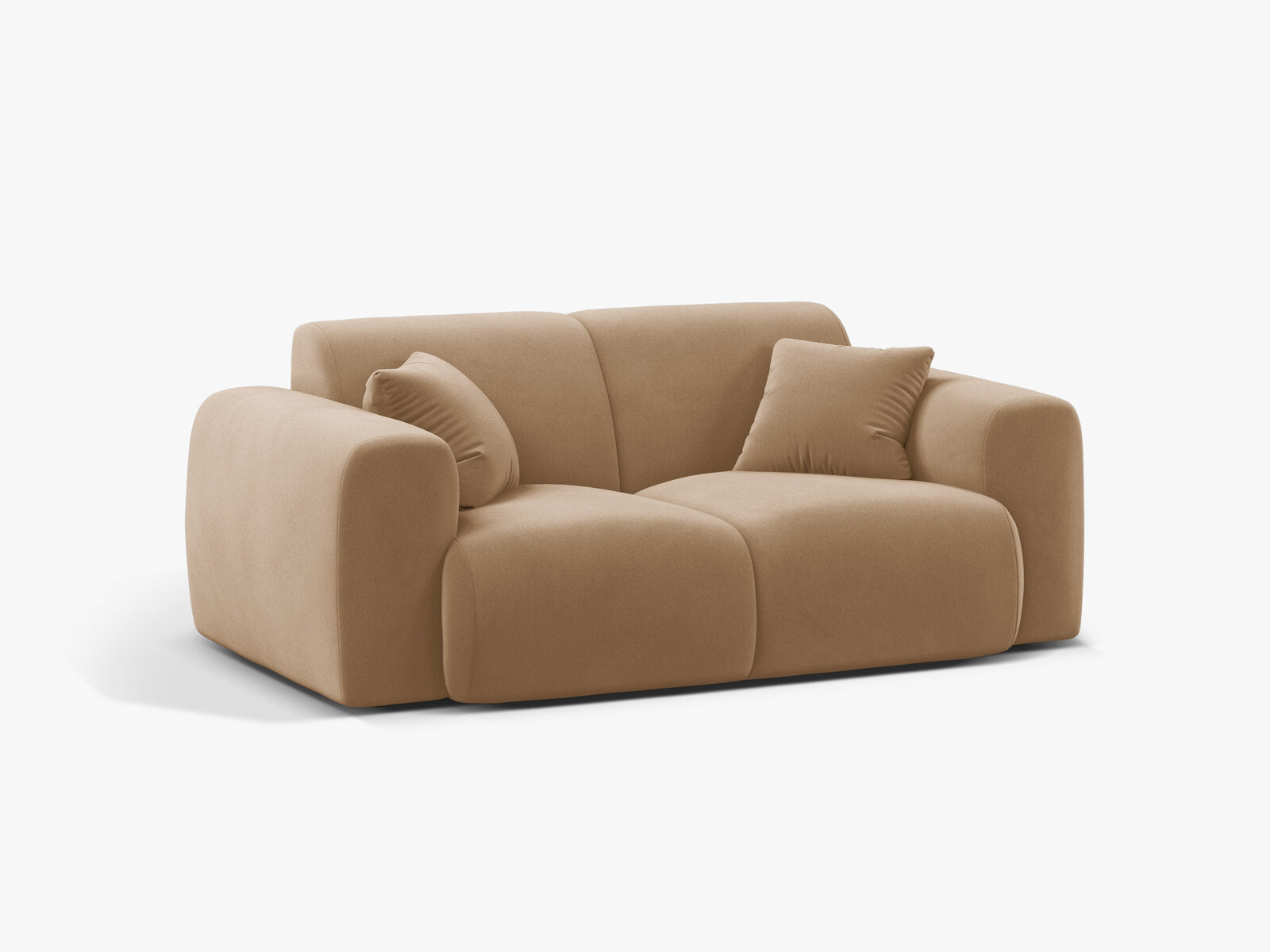 Micadoni Sofa Molino 2-Sitzer Samt Casino Sand