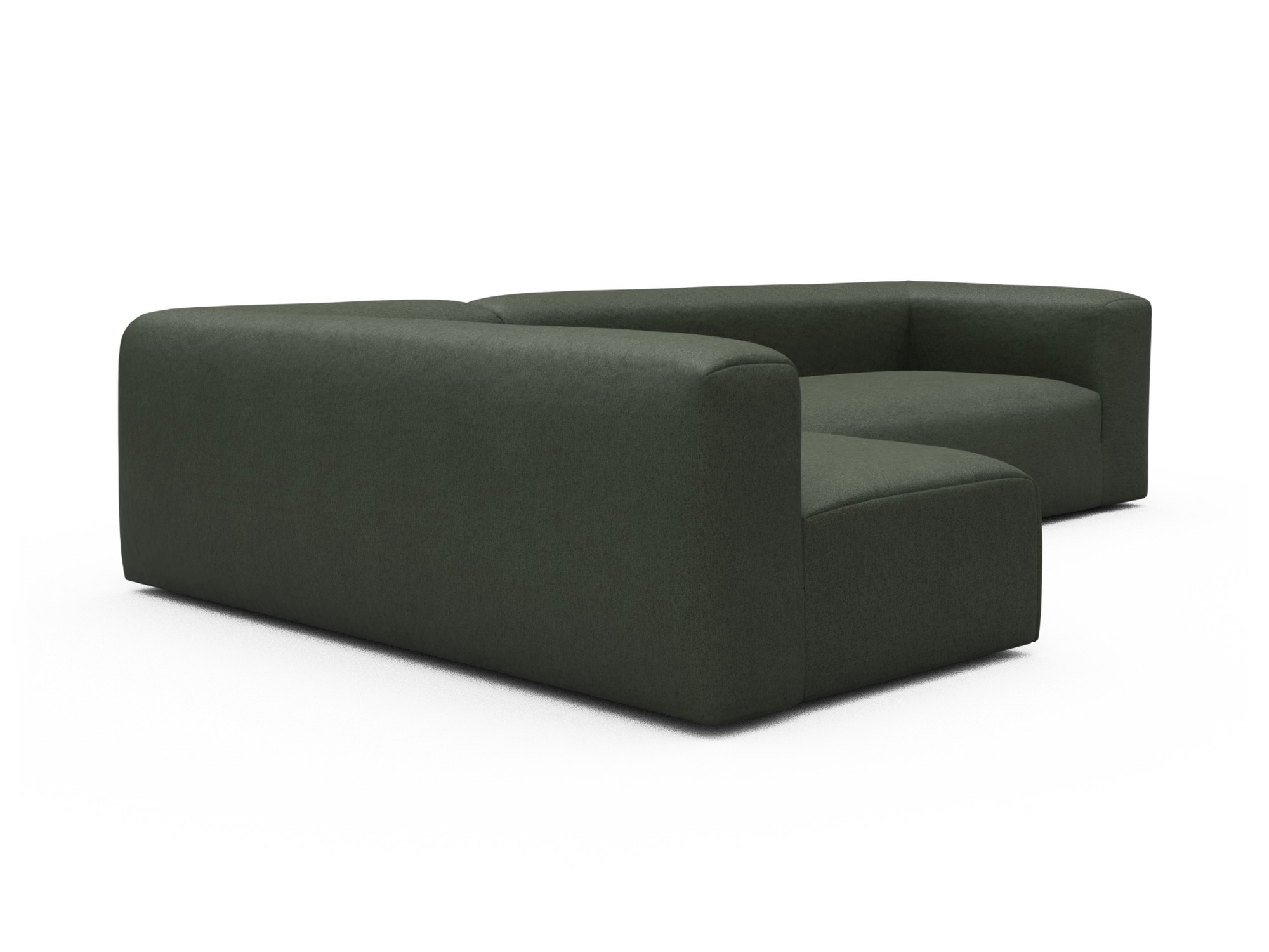 Skandi Home Ecksofa Fred 2x 2,5-Sitzer links offen Denari-Forest-Green moebelfaktor