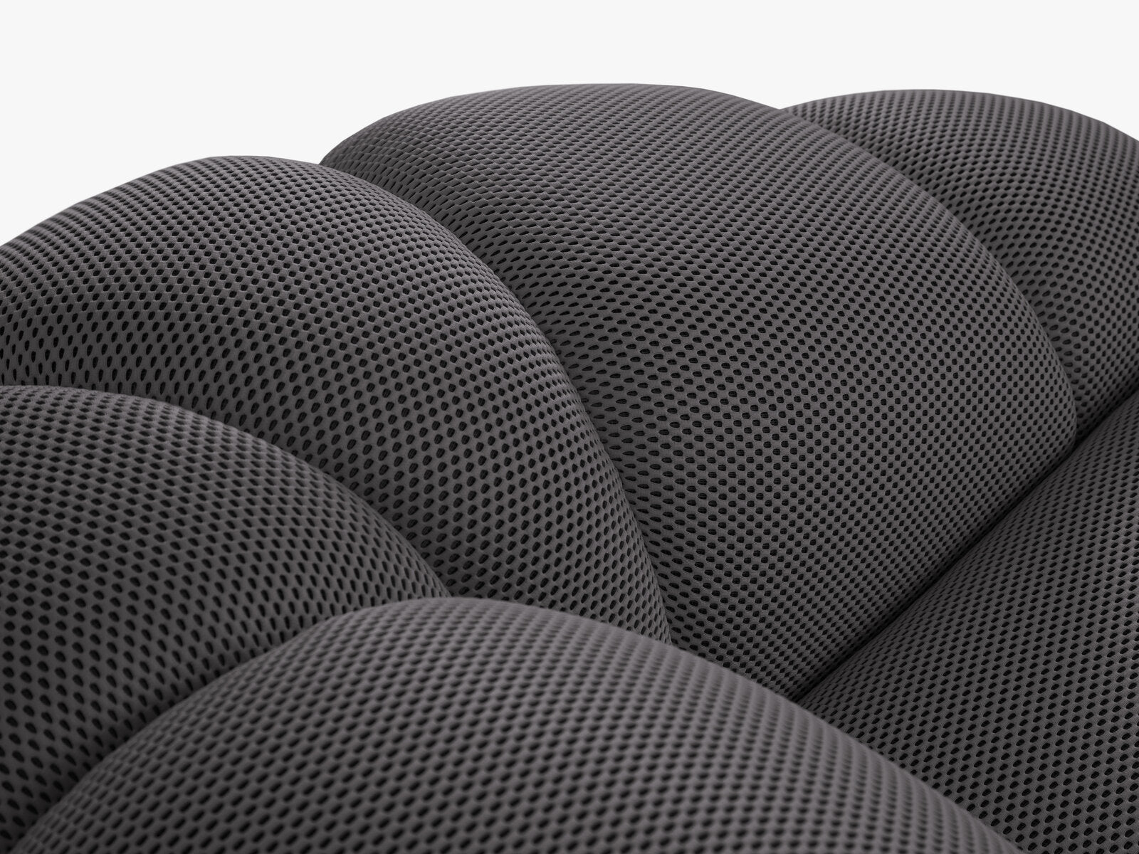 Micadoni Sofa Diana 3-Sitzer XL 3D-Stoff Espresso