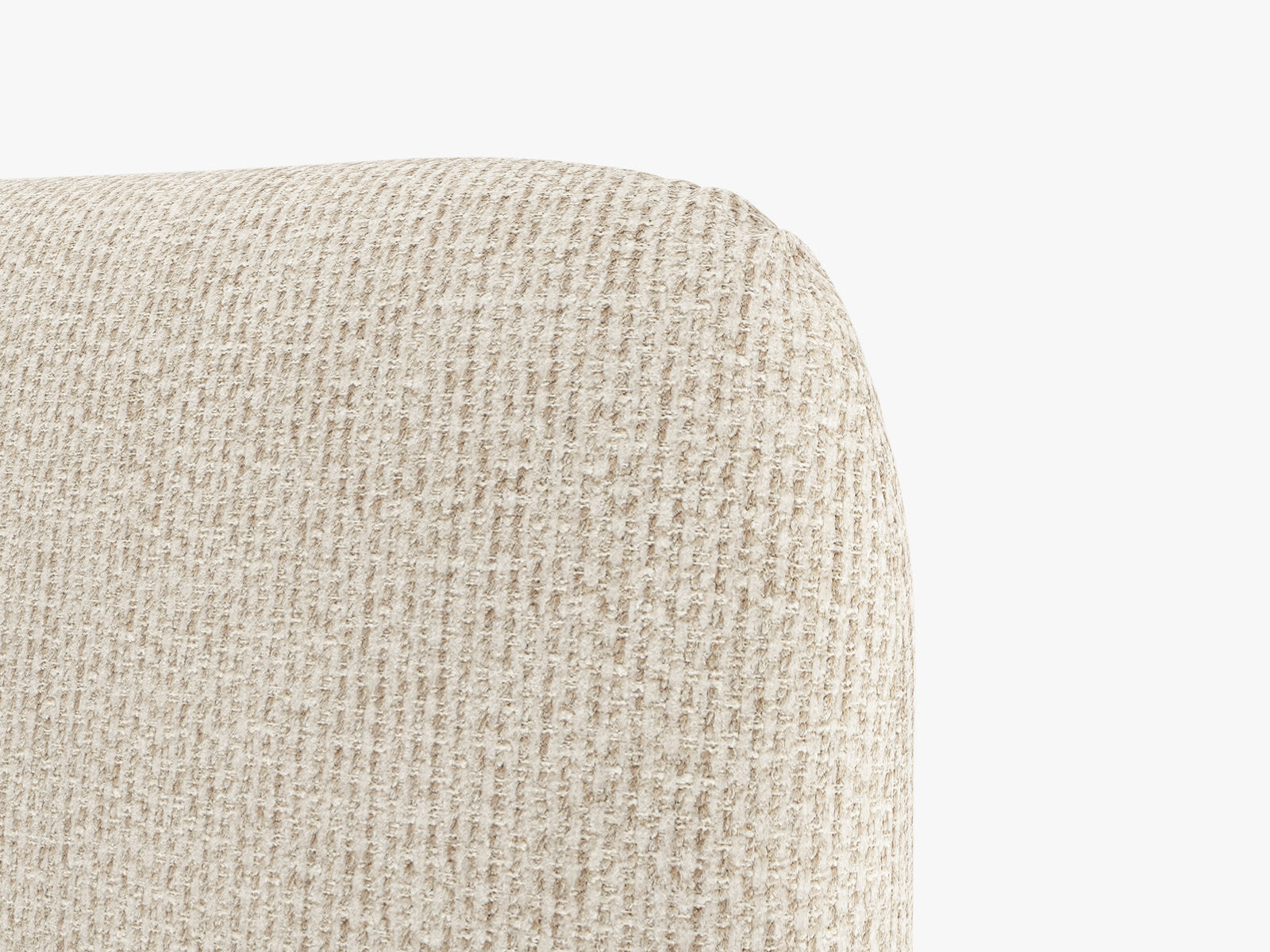 Micadoni Vera Bett mit Kopfteil Chenille Silencio Helles Beige 160x200