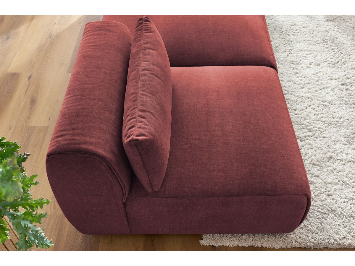 Bobochic Jeanne Sofa 3-Sitzer Samt Orange