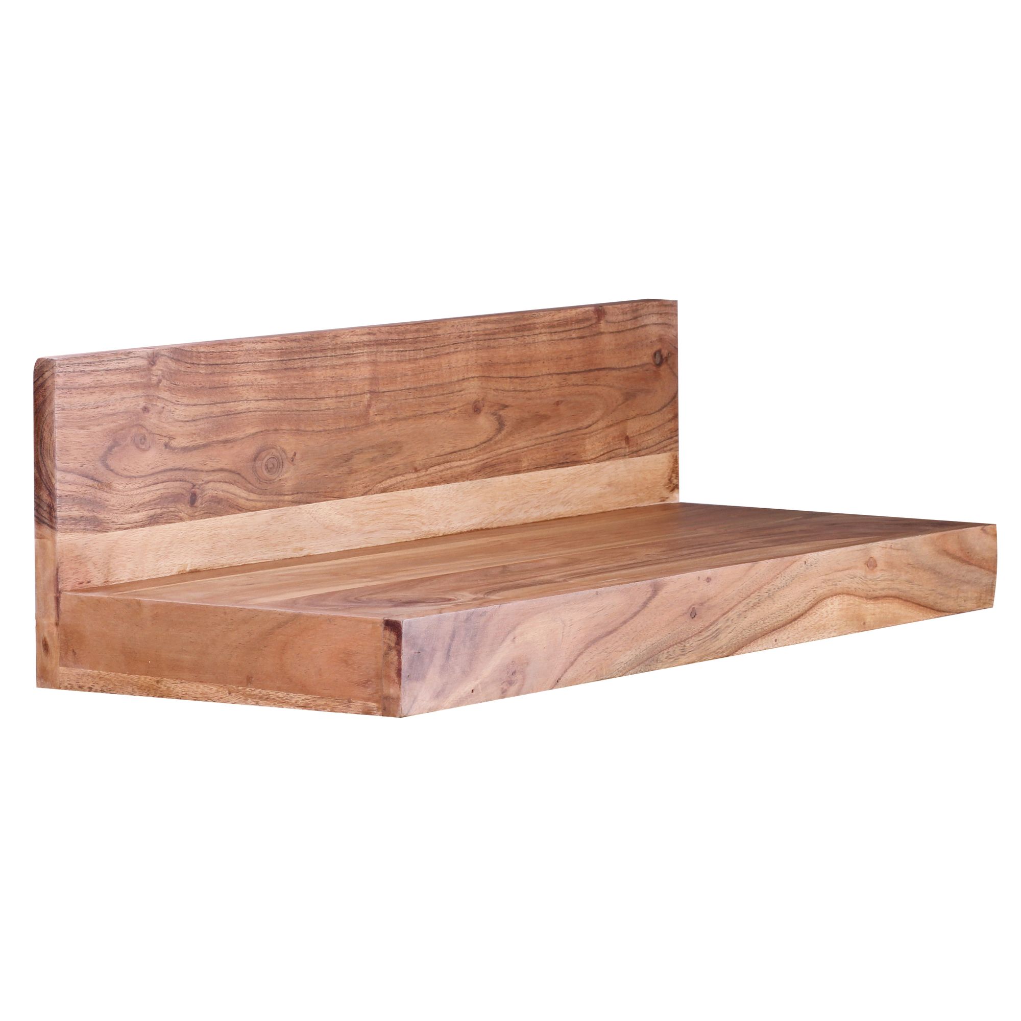 Wandregal Aalvik Massivholz Akazie 60 × 23 × 17 cm