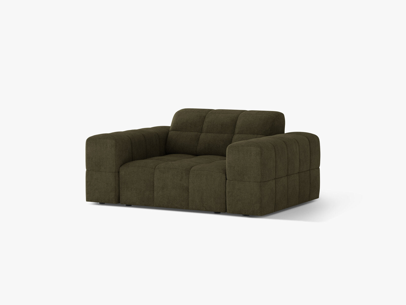 Micadoni Sessel Jennifer 1-Sitzer Chenille Eden Grün