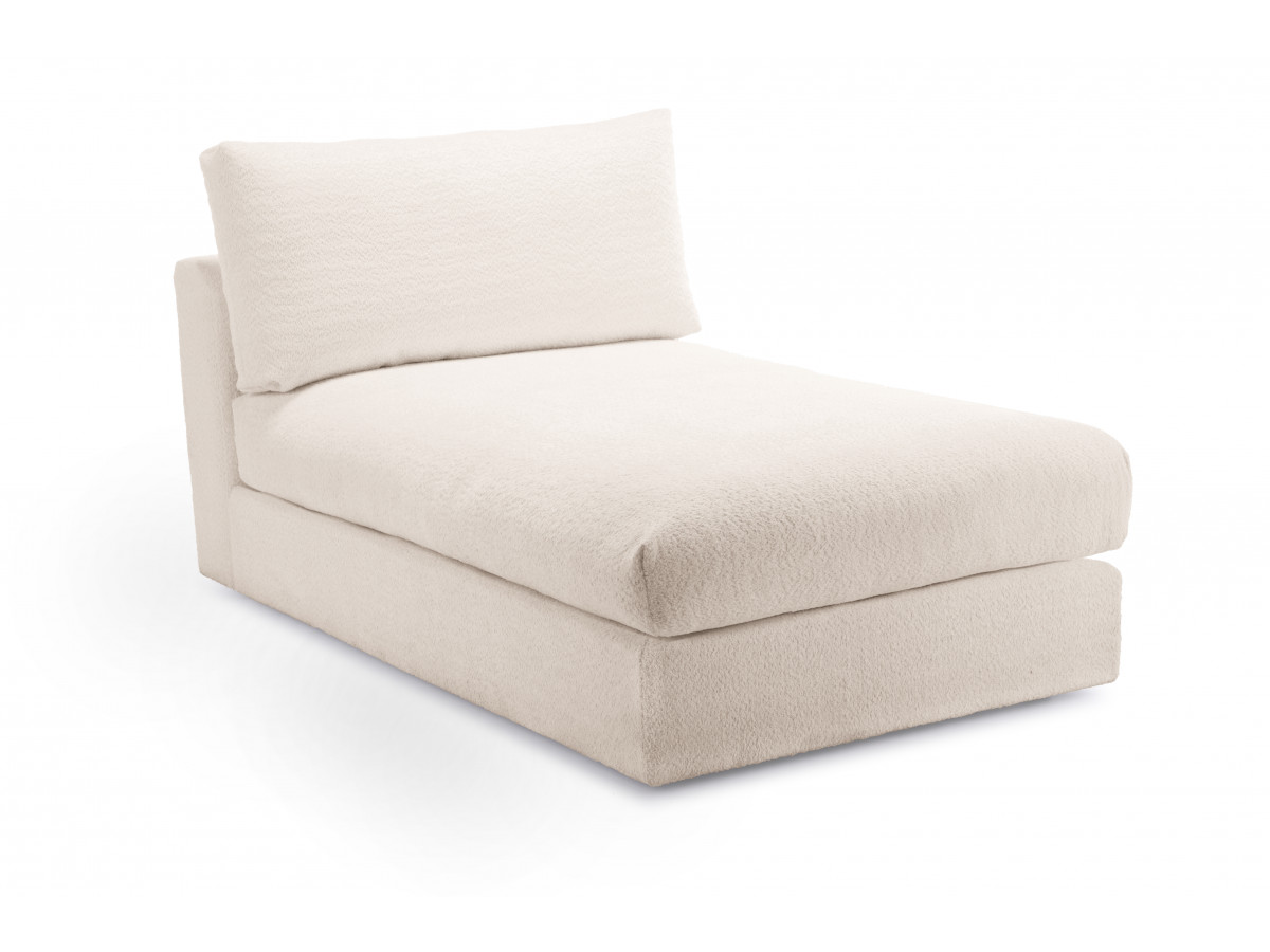Bobochic Paris Méridienne-Modul Bouclé-Stoff Beige