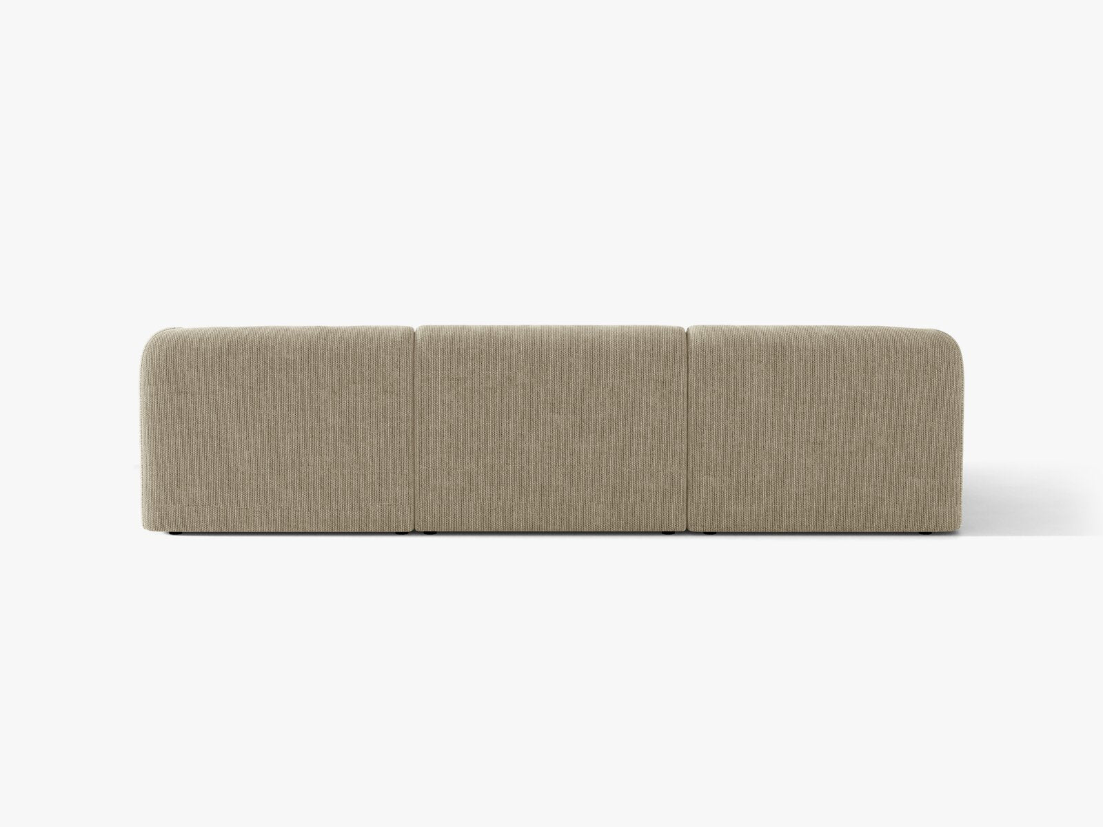 Micadoni Ecksofa Miley 4-Sitzer Chenille Eden Dunkelbeige Links