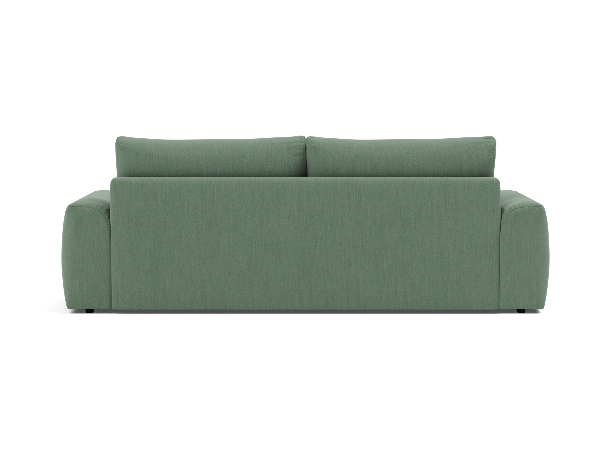 Schlafsofa Norum mit Chunky-Armlehnen Flachgewebe Elegance 518-Green