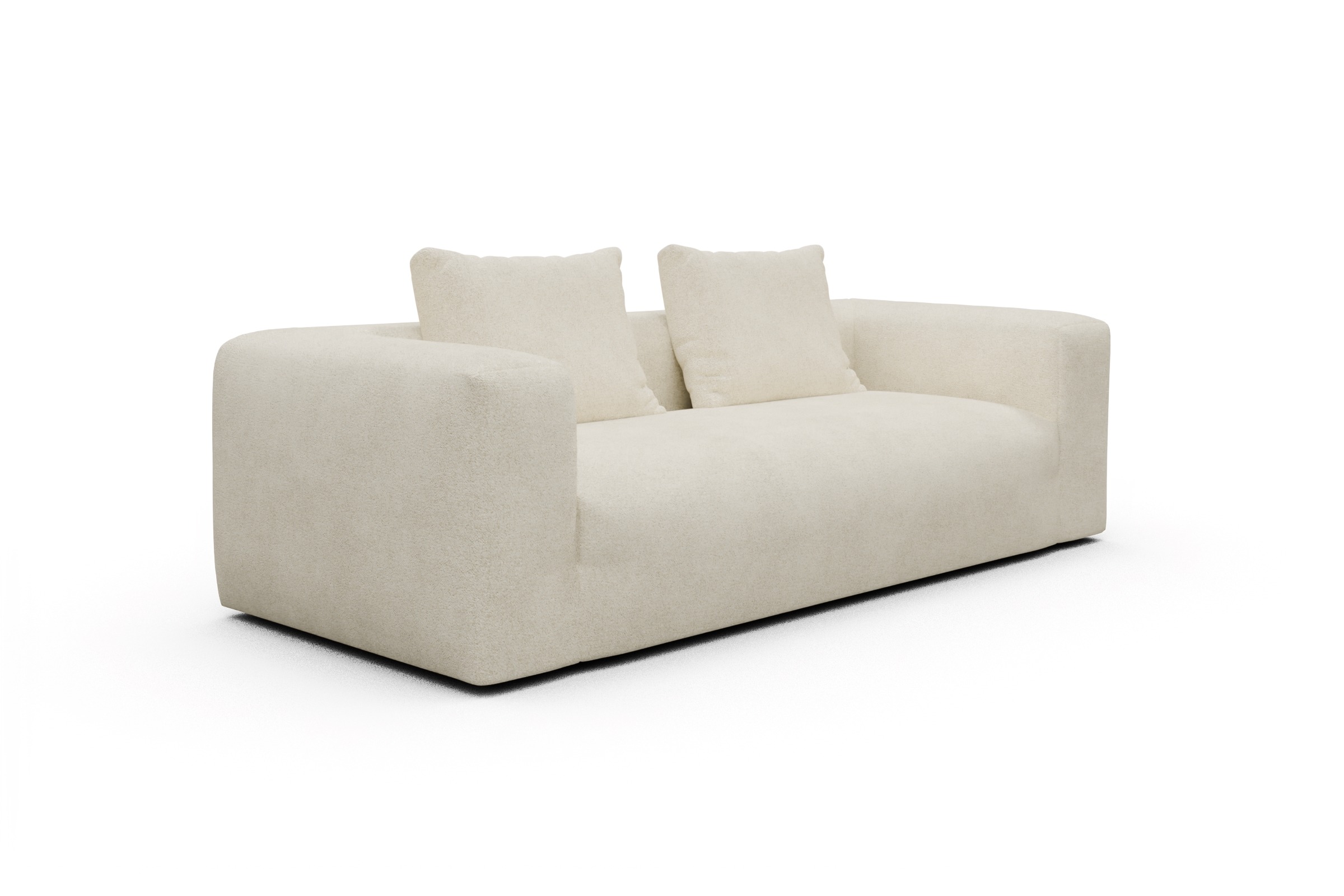Sofa Fred 3-Sitzer Boucle-Off-White