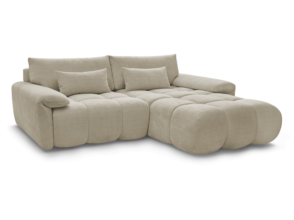 Bobochic Ivane Ecksofa Strukturstoff Beige Ecke rechts