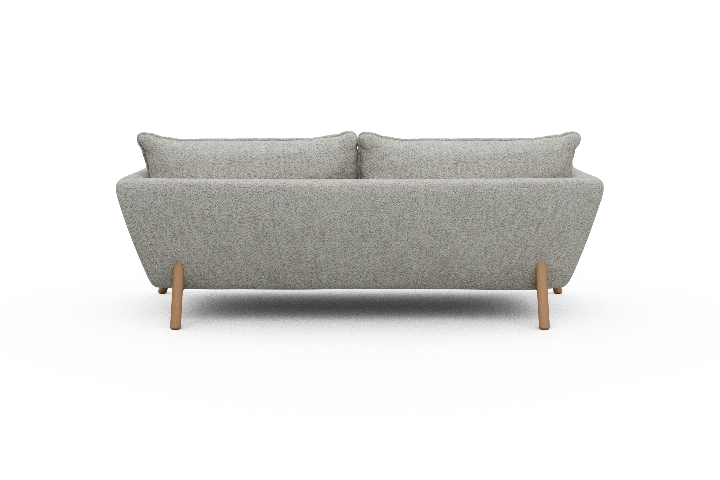 Sofa Emil PREMIUM 3-Sitzer Beinfarbe Eiche Natur Vanora-Warm-Sand