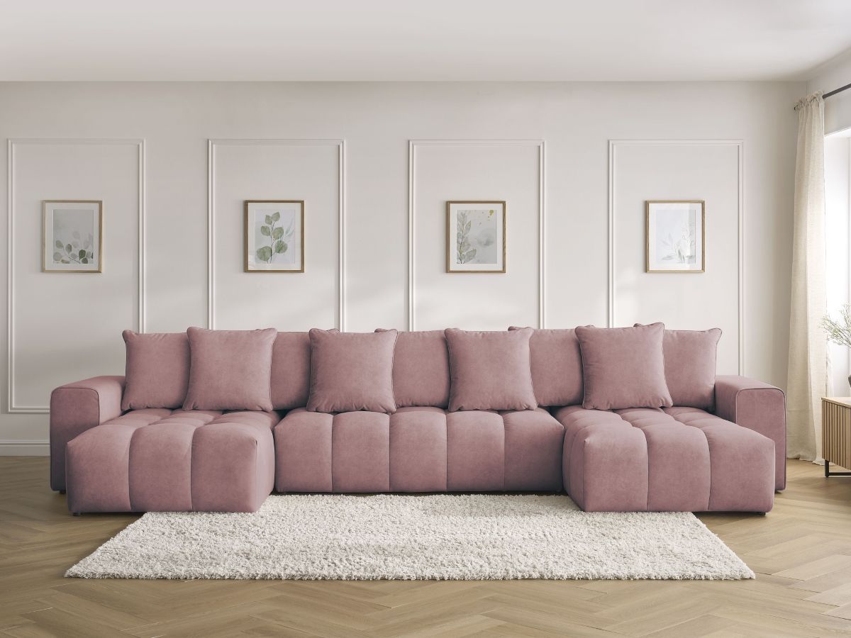 Bobochic Mont-blanc Wohnlandschaft Samt Rosa