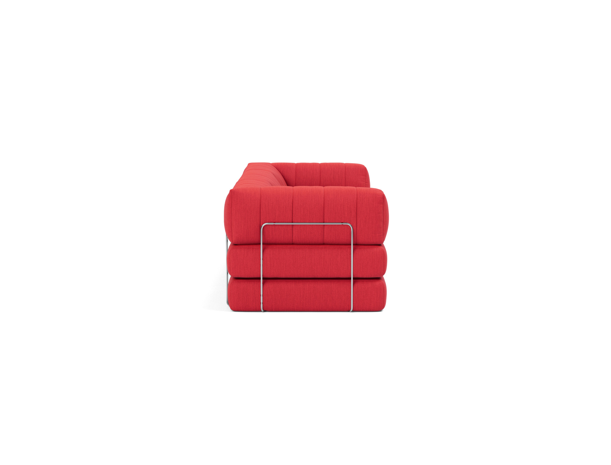 Schlafsofa CozyPad Grand mit Armlehnen Flachgewebe Elegance 511-Red