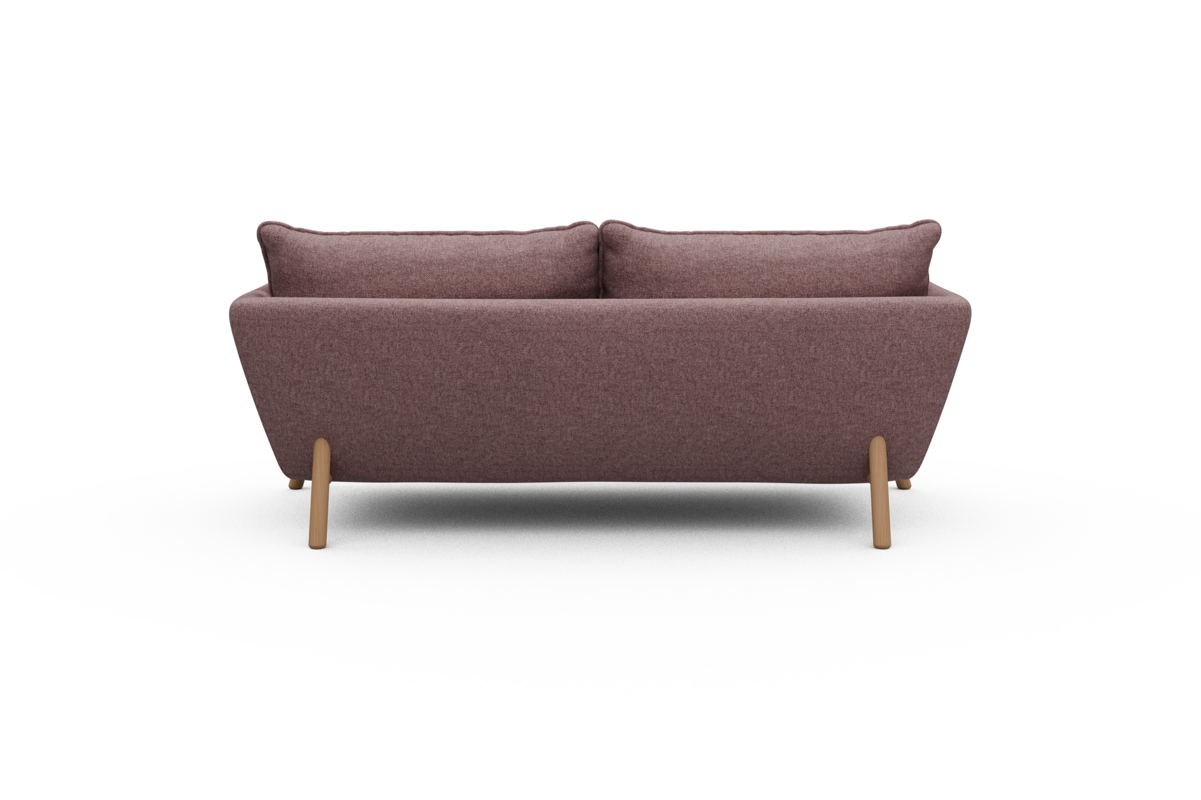 Sofa Emil PREMIUM 2-Sitzer Beinfarbe Eiche Natur Sama-Flamingo