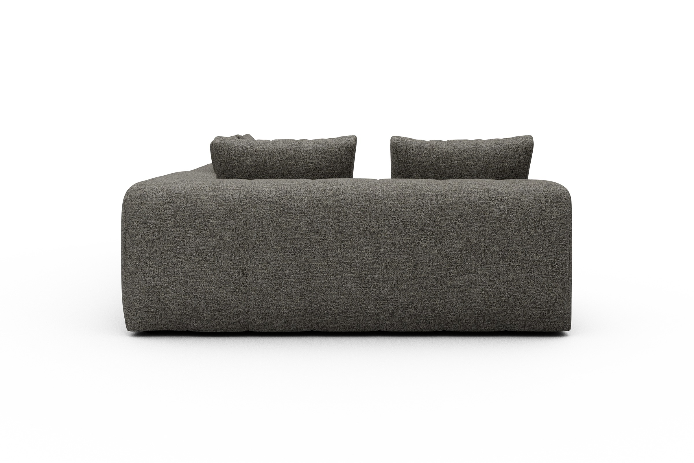 Ecksofa Hugo 2x 2,5-Sitzer Armlehne rechts Carreno-Sepie-Brown