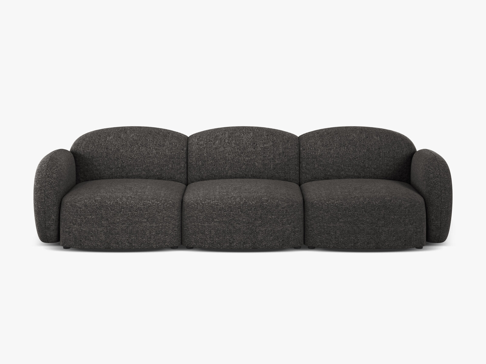 Micadoni Sofa Blair 3-Sitzer Chenille Eden Anthrazit